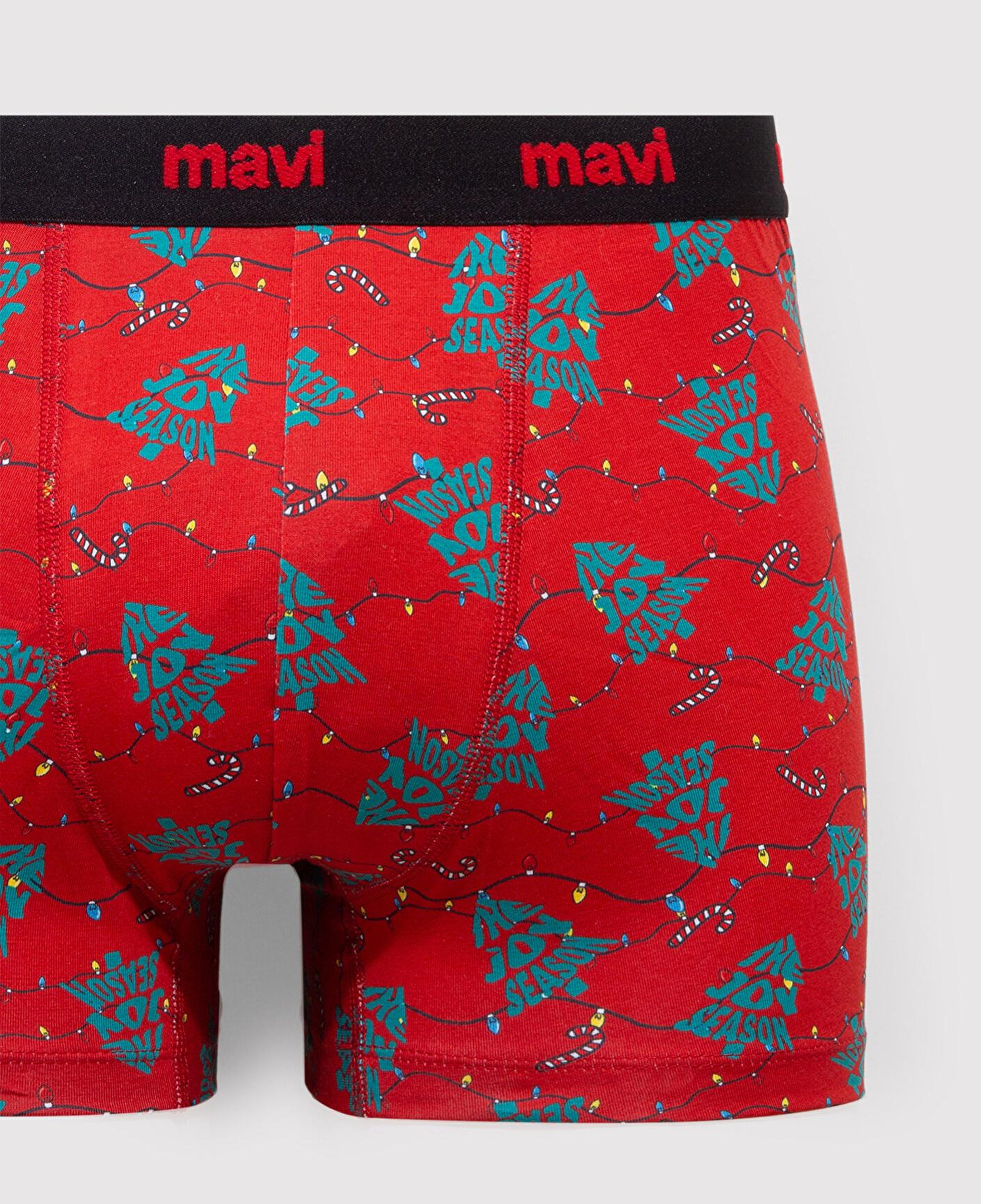 Mavi Yılbaşı Temalı Baskılı Boxer 0912134-32421