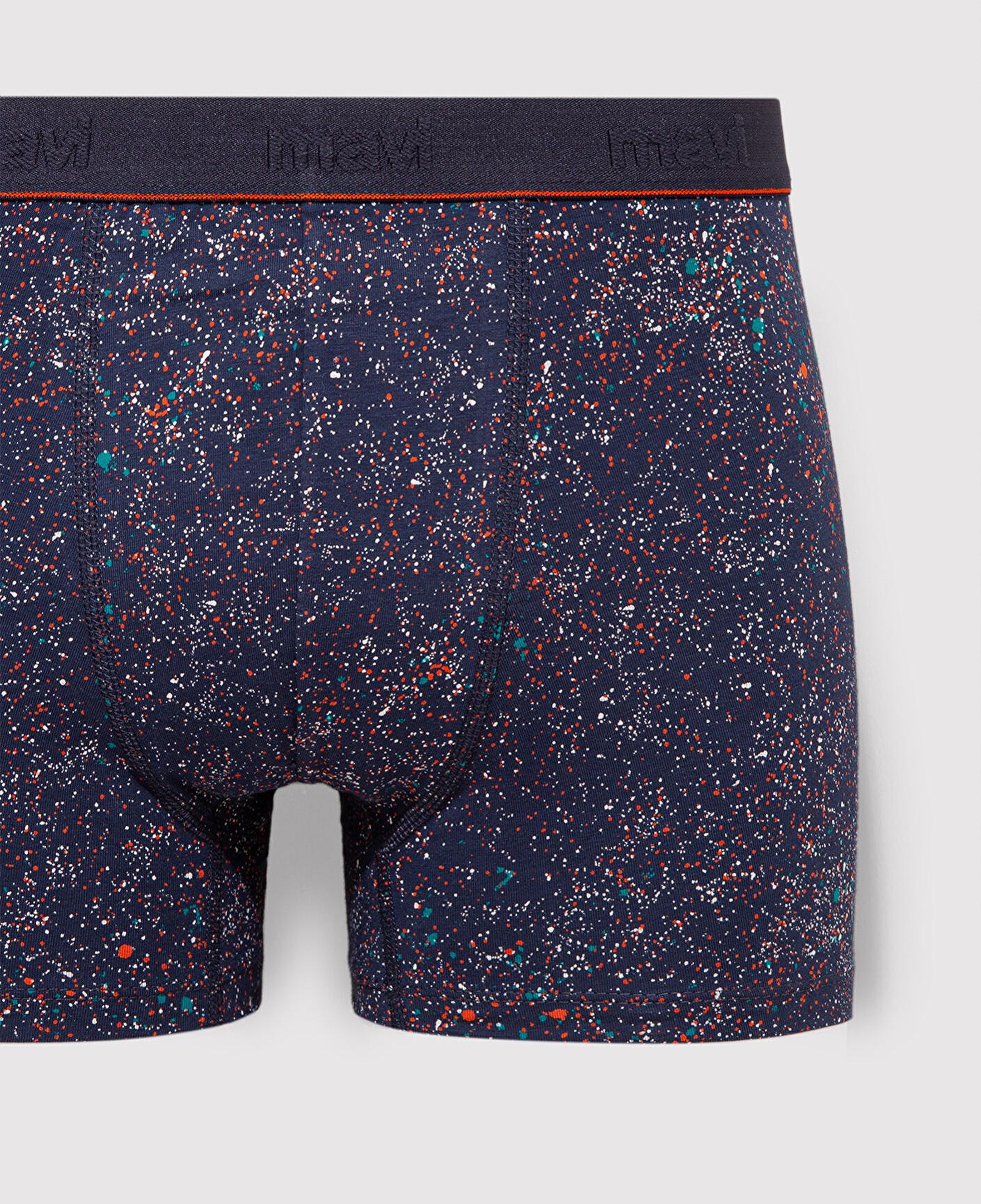 Mavi 3lü Baskılı Lacivert Boxer 0912215-28417