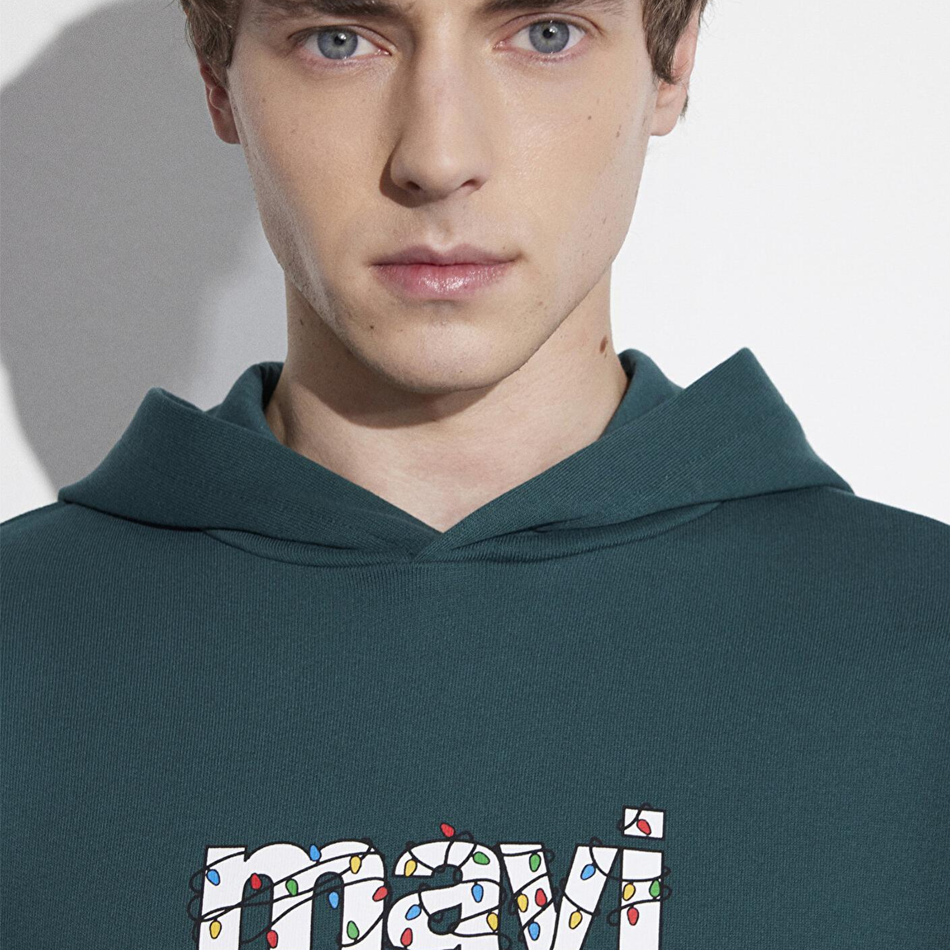 Mavi Yılbaşı Temalı Yeşil Sweatshirt 0S10554-71932