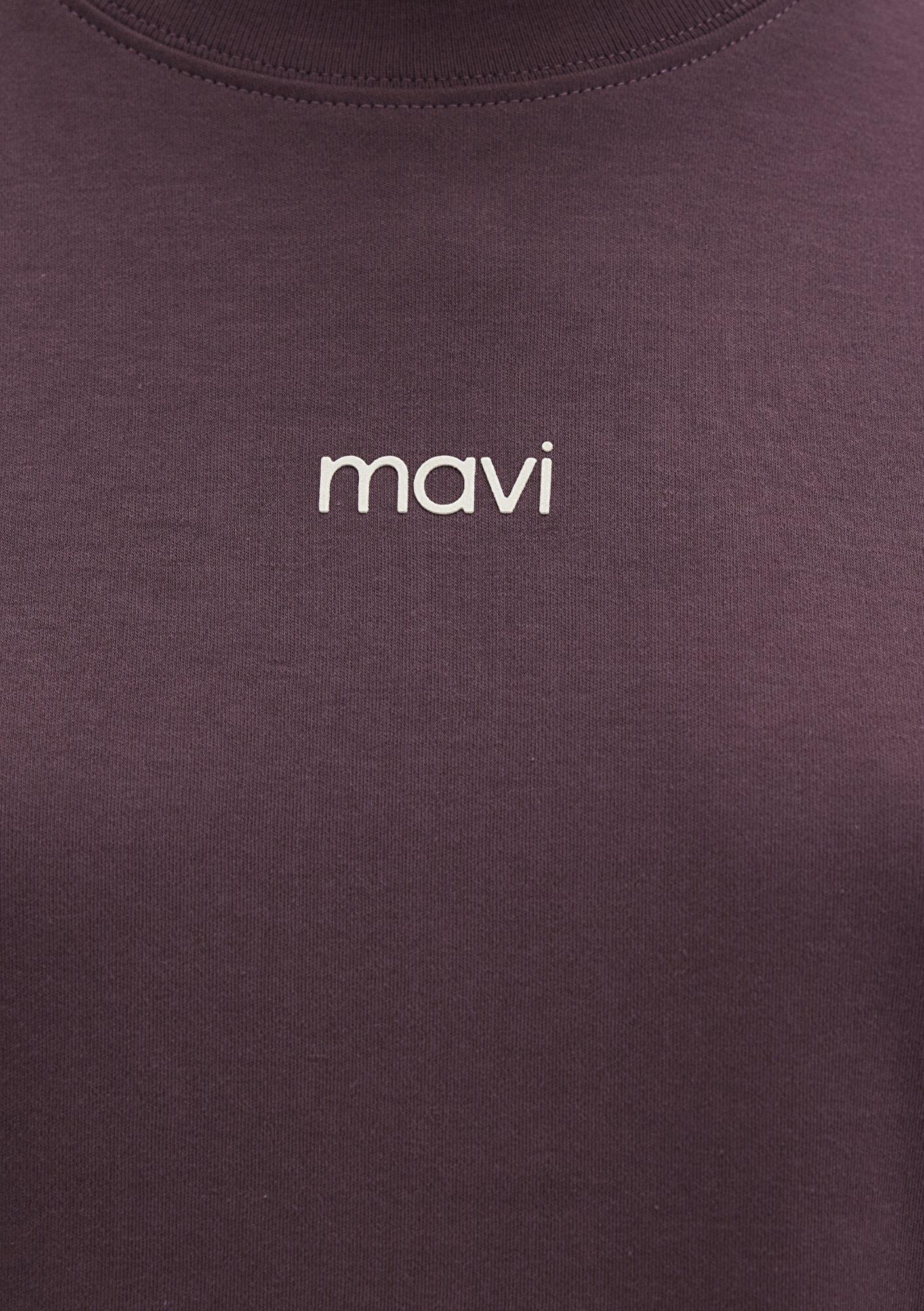 Mavi Mavi Logo Baskılı İnterlok Mor Tişört Regular Fit / Normal Kesim 1612829-70260