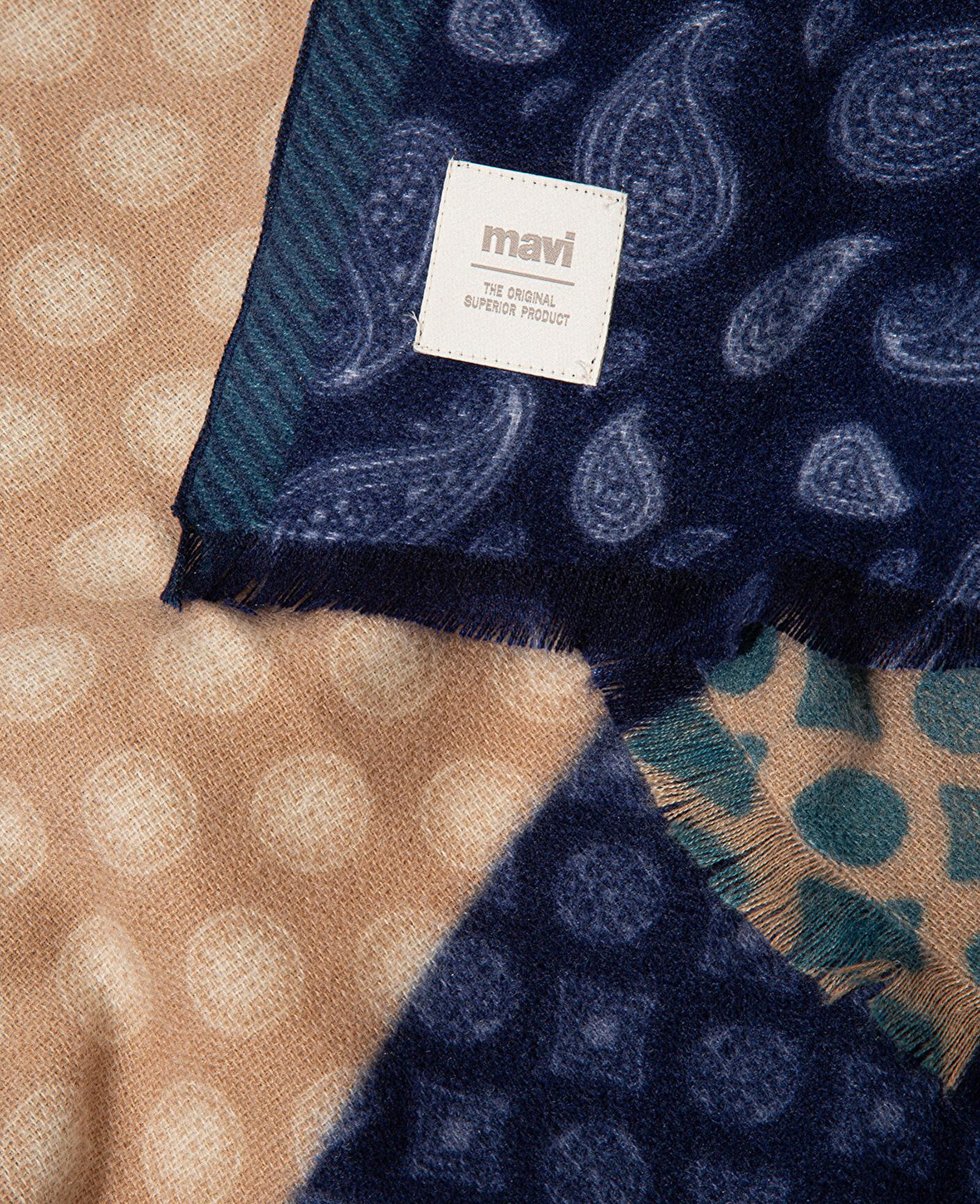 Mavi Baskılı Atkı 1913721-82045