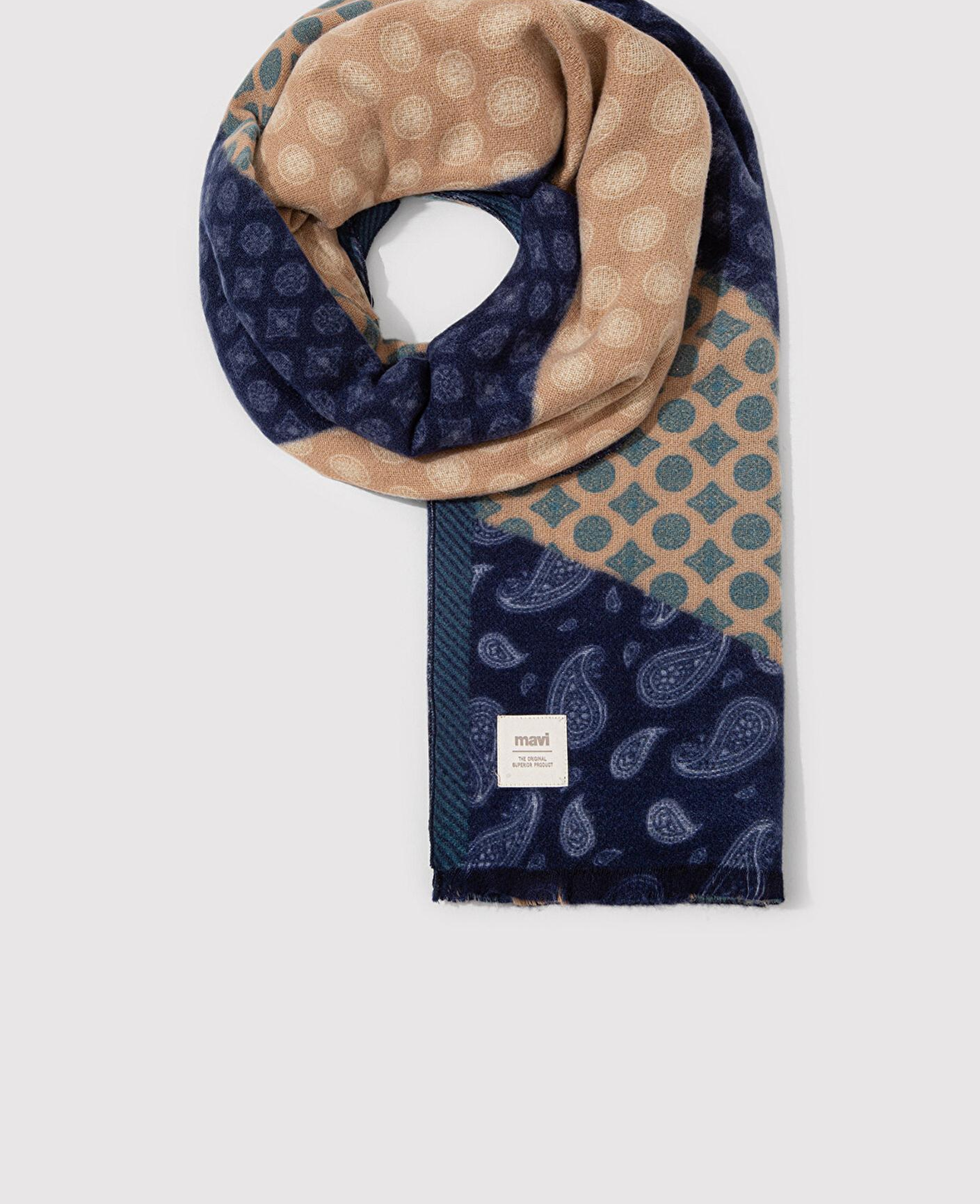 Mavi Baskılı Atkı 1913721-82045