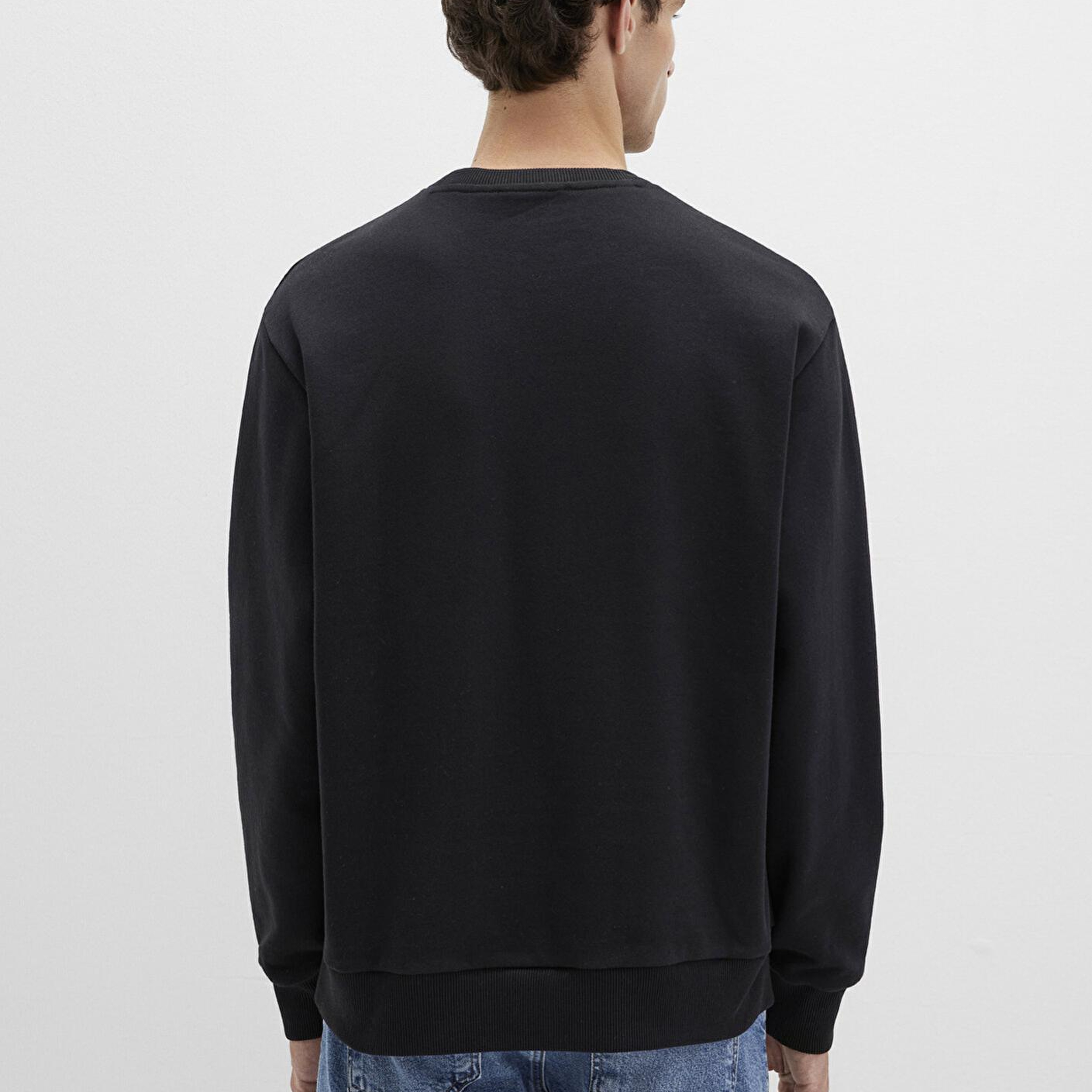 Mavi Mavi Logo Baskılı Siyah Sweatshirt 0S10556-900