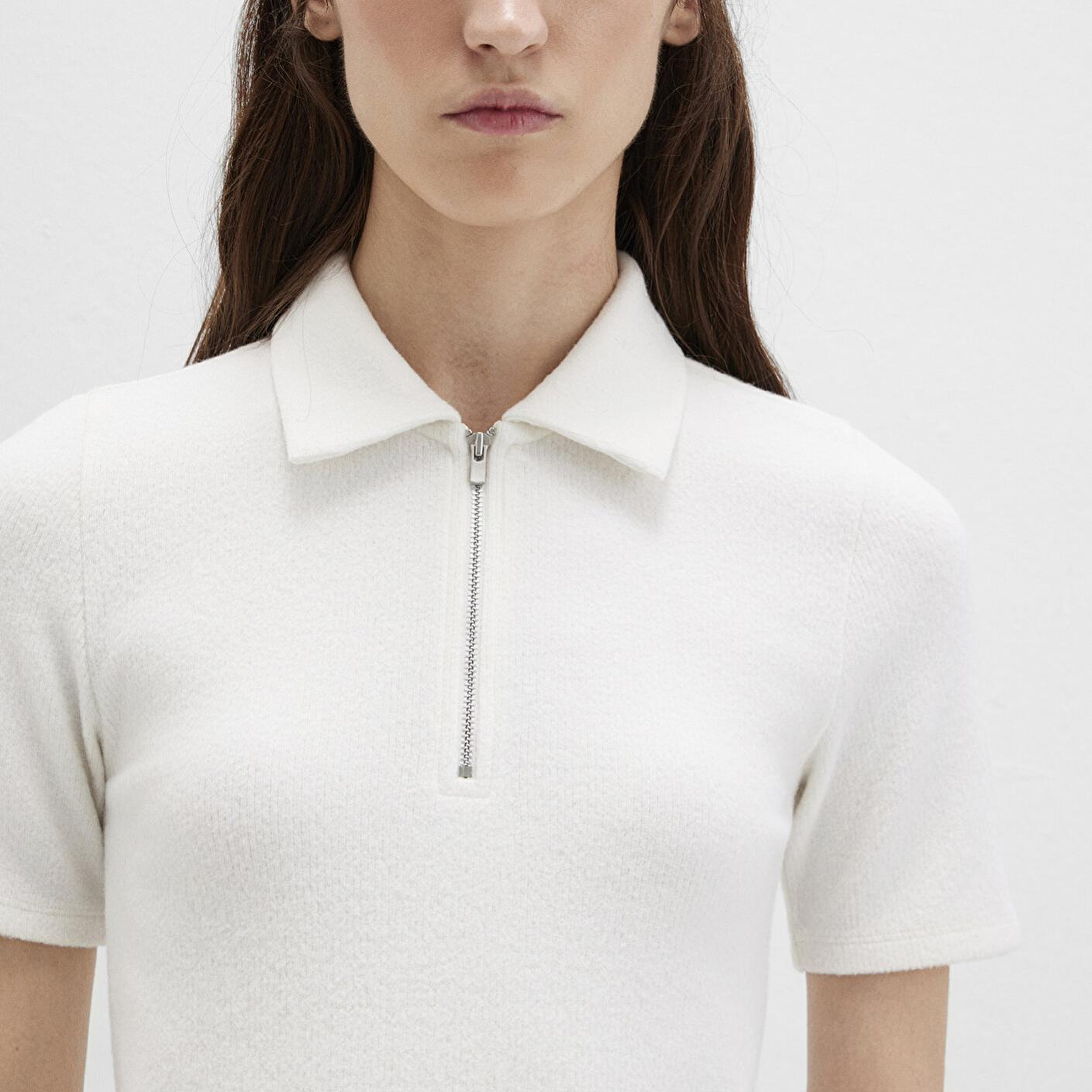 Mavi Ekru Polo Tişört Fitted / Vücuda Oturan Kesim 1613593-70057