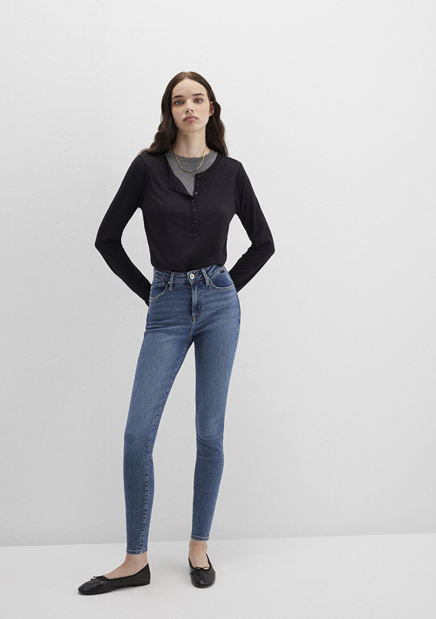 Mavi Serenay Gold Shape Vintage Indigo Mavisi Jean Pantolon 100980-82194