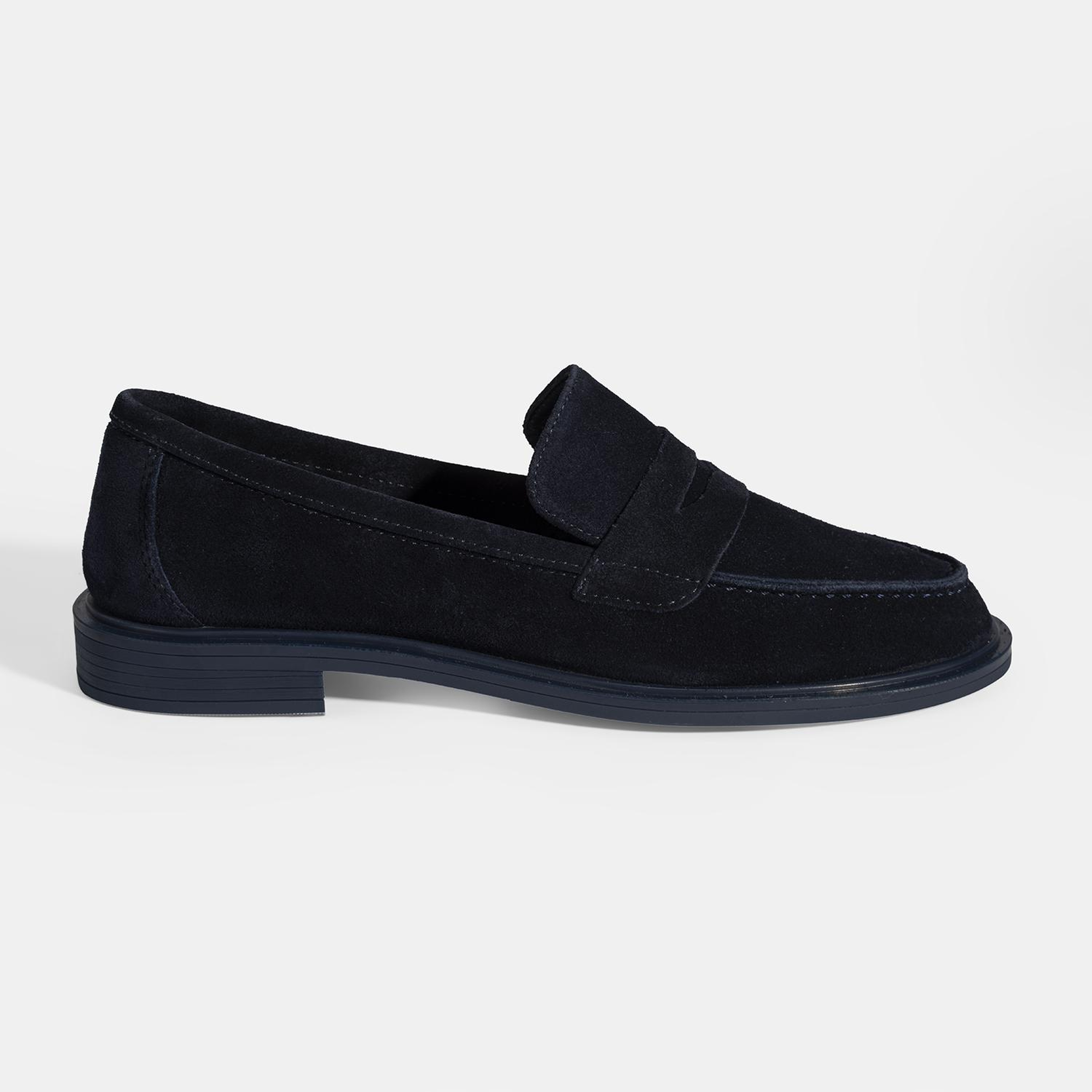 Kadın Lacivert Süet Loafer