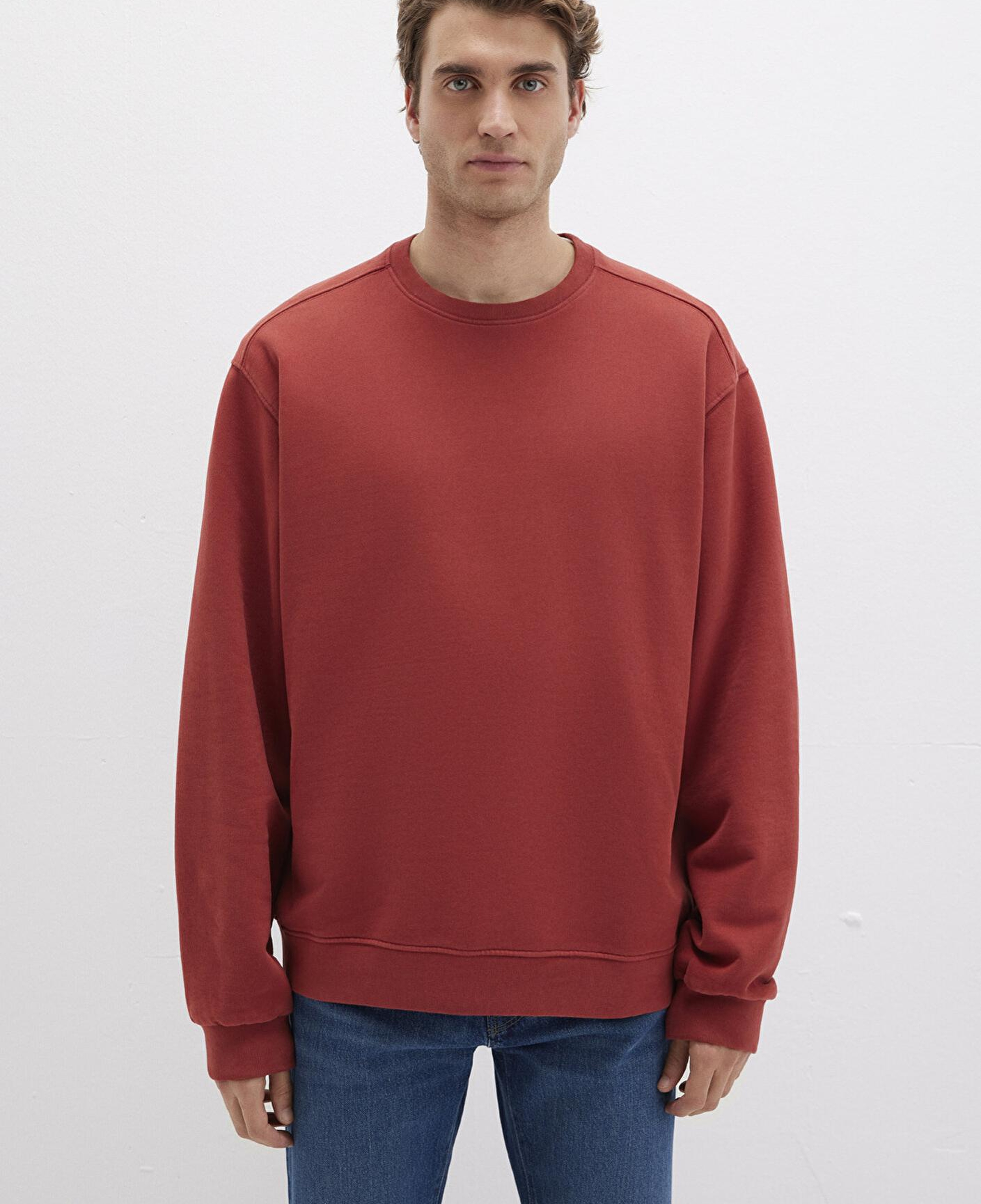 Mavi Bisiklet Yaka Kırmızı Sweatshirt 0S10482-70457