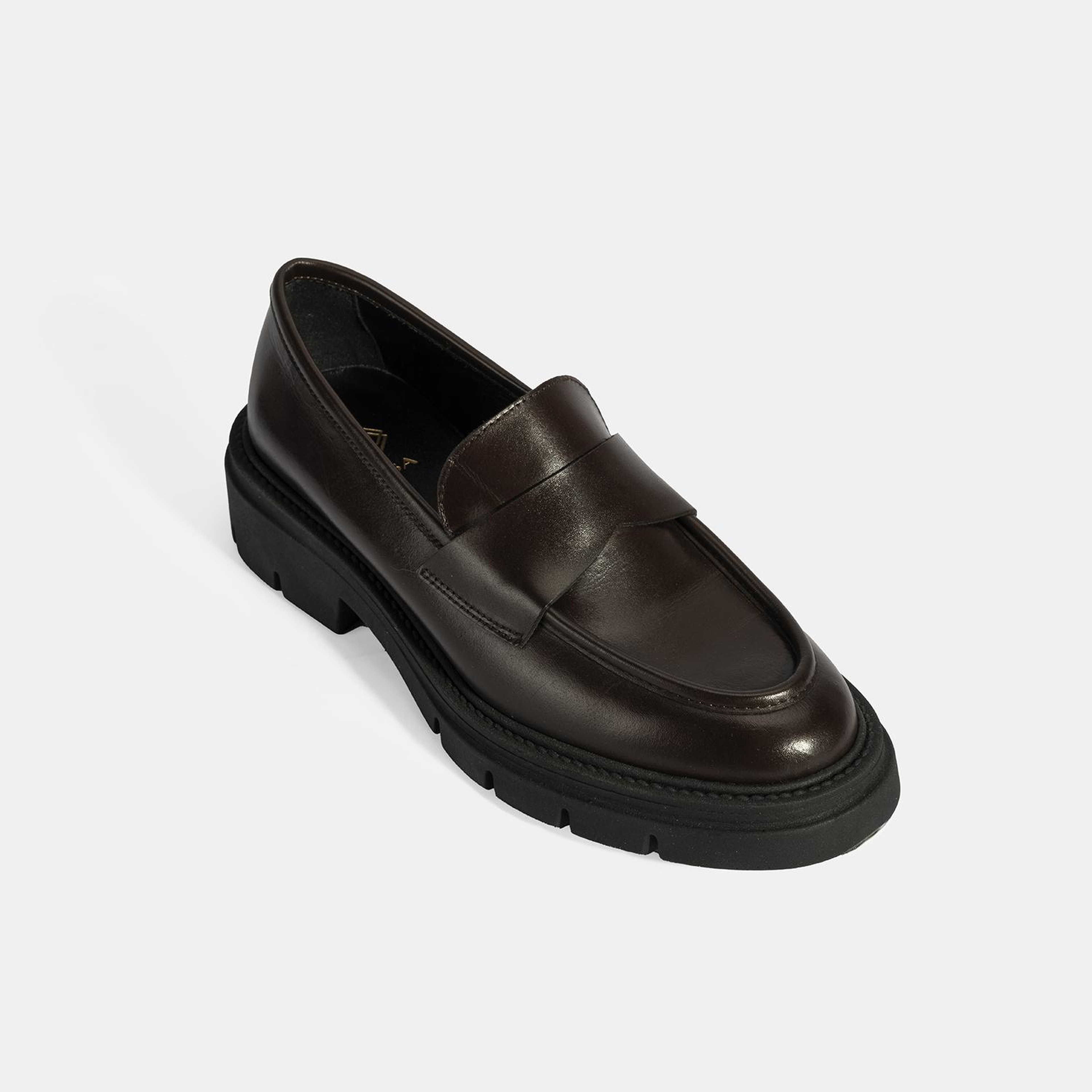 Kadın Kahve Deri Loafer