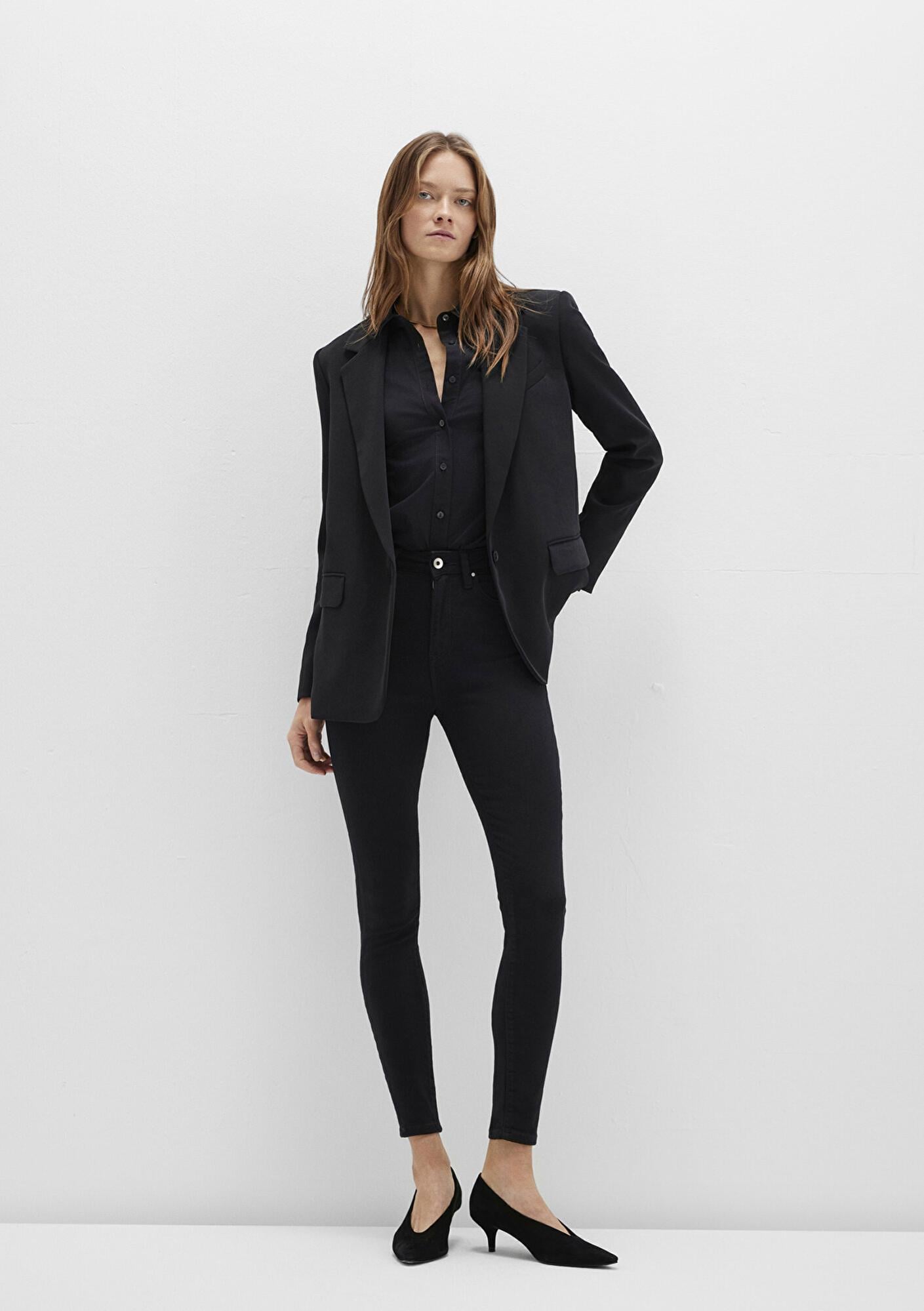 Mavi Serenay Gold Shape Siyah Jean Pantolon 100980-35248