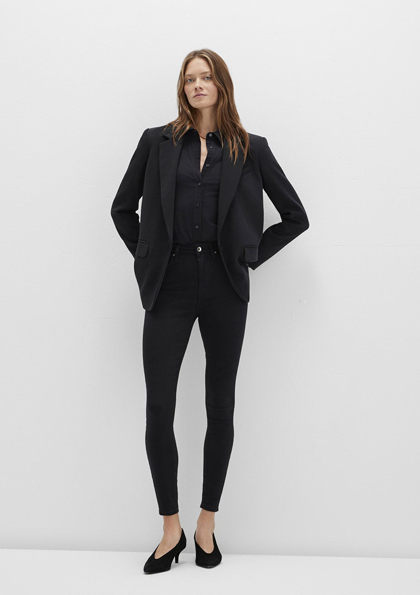 Mavi Serenay Gold Shape Siyah Jean Pantolon 100980-35248