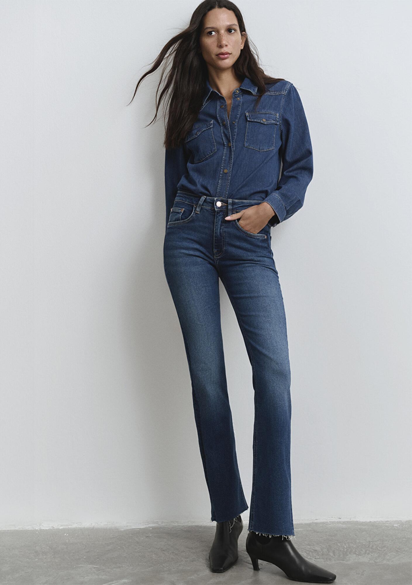 Mavi Maria Gold Denim Koyu Mavi Jean Pantolon 101225-80680