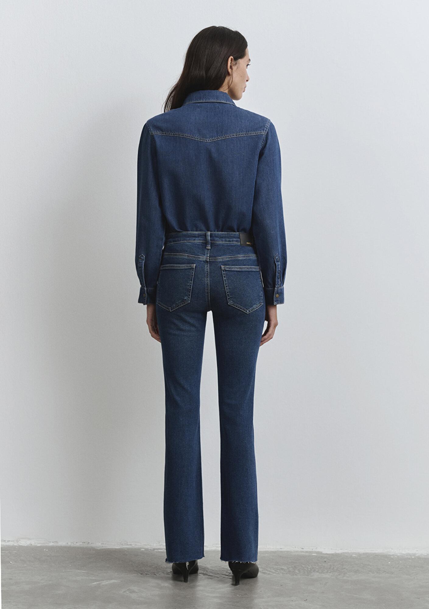 Mavi Maria Gold Denim Koyu Mavi Jean Pantolon 101225-80680