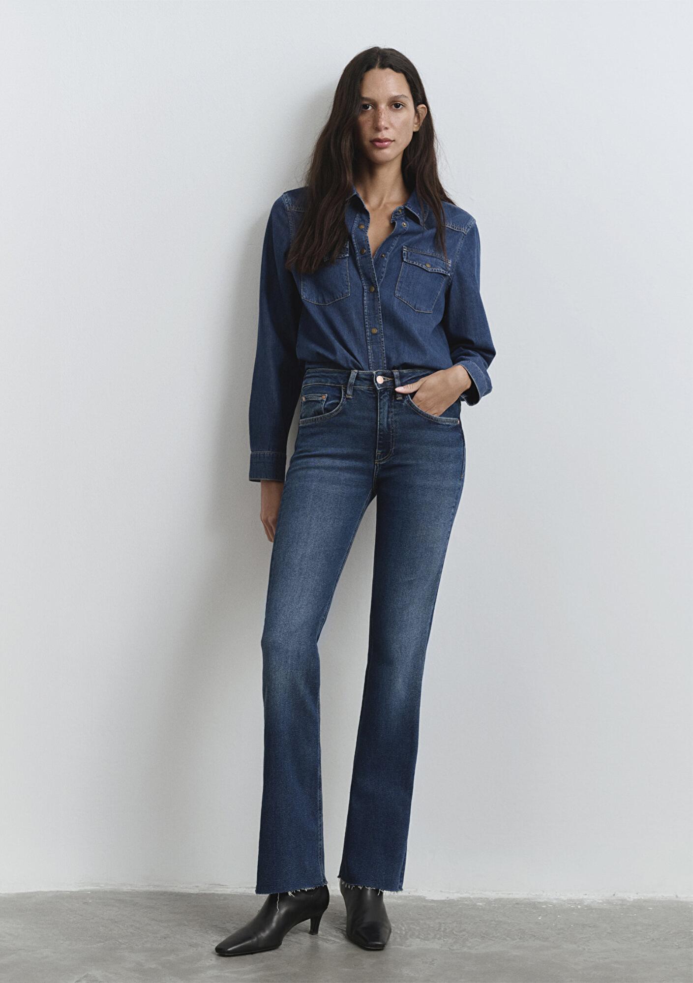 Mavi Maria Gold Denim Koyu Mavi Jean Pantolon 101225-80680