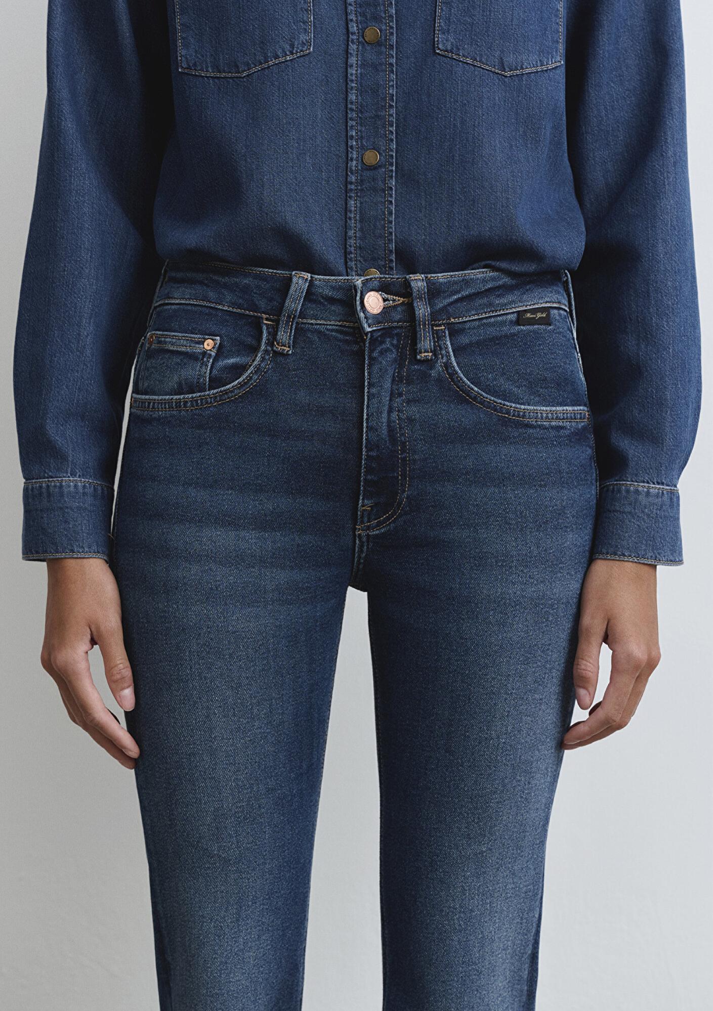 Mavi Maria Gold Denim Koyu Mavi Jean Pantolon 101225-80680