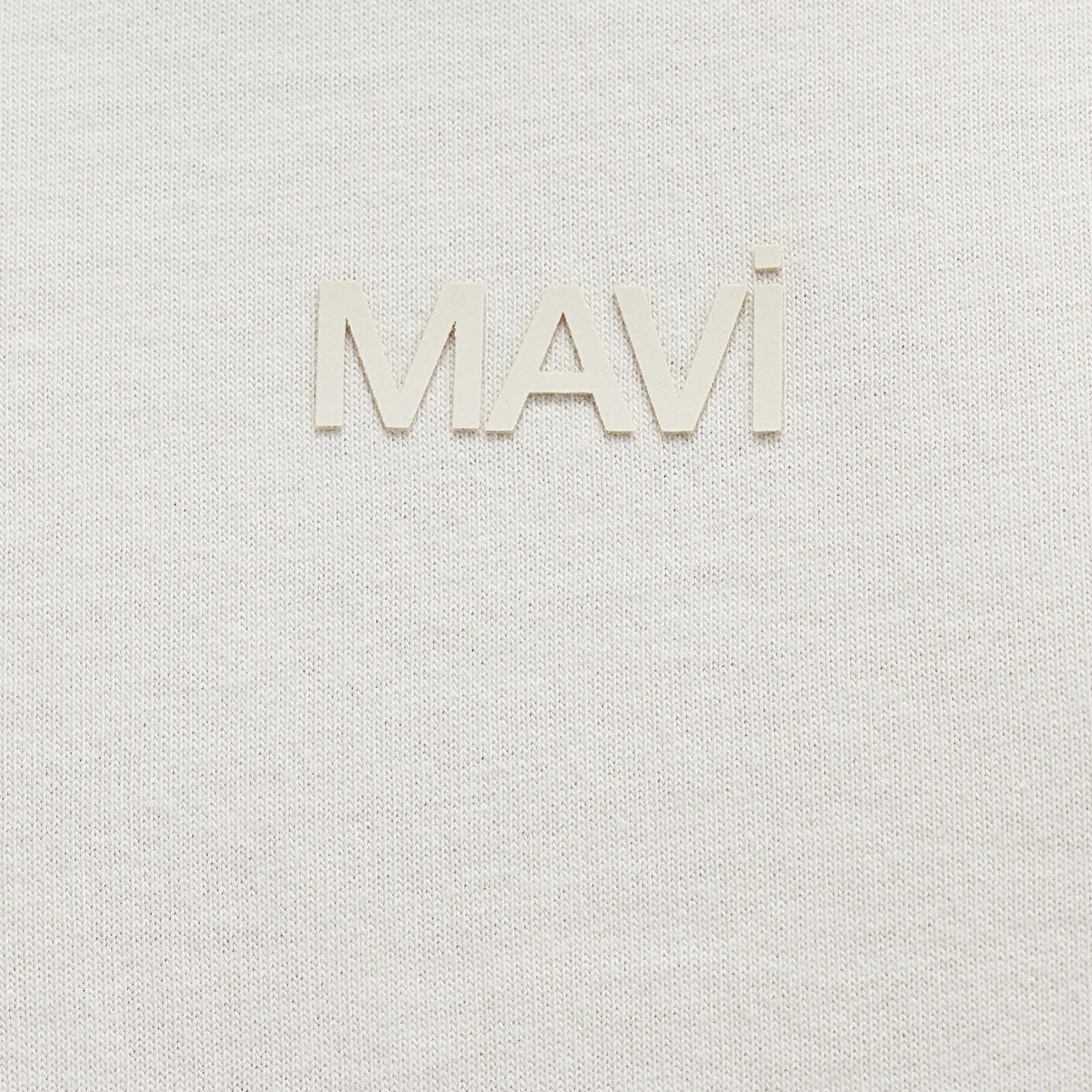 Mavi Mavi Logo Ekru Basic Tişört Relaxed Fit / Rahat Kesim 0613093-70134