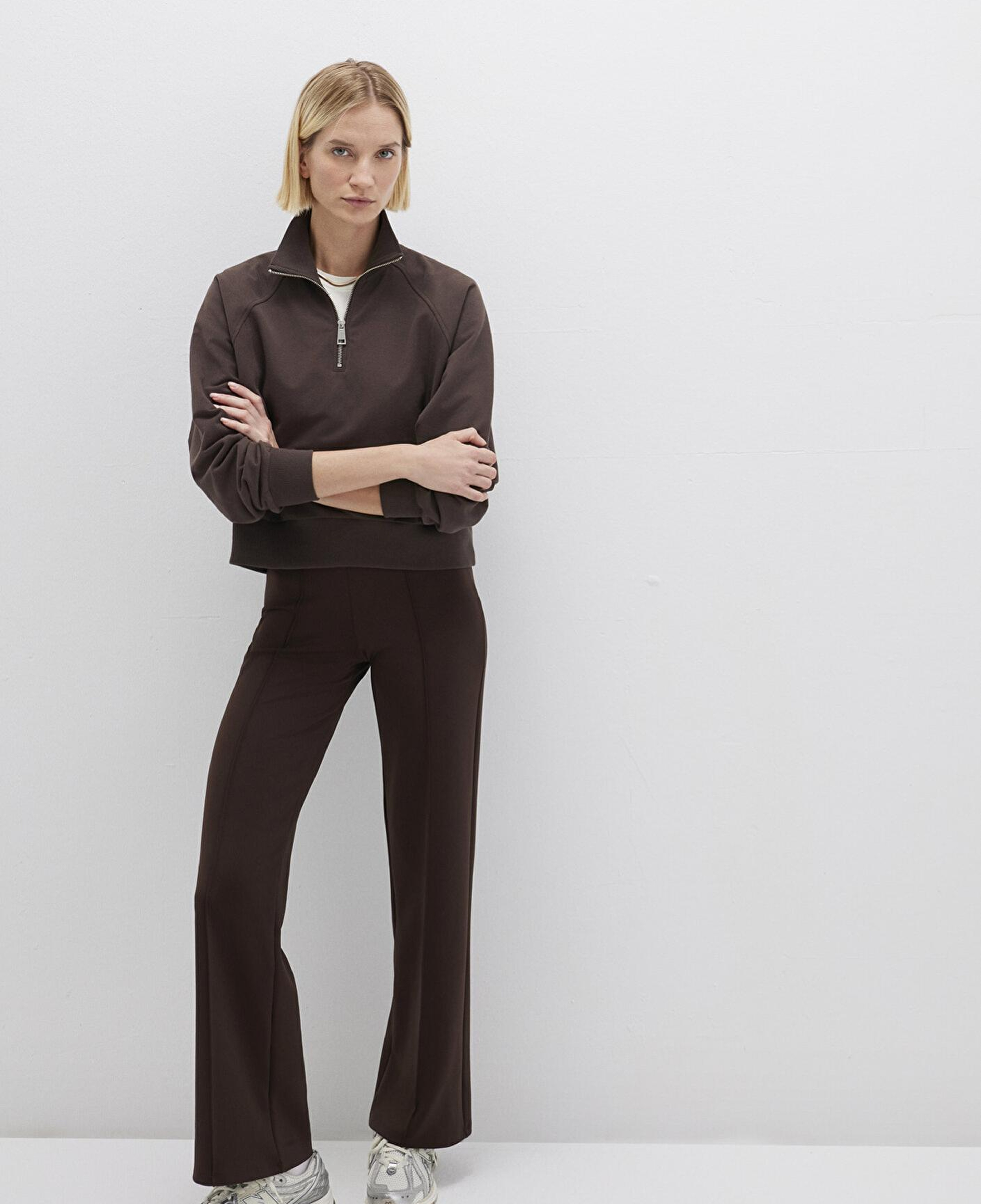 Mavi Kahverengi Örme Pantolon 1010968-70236