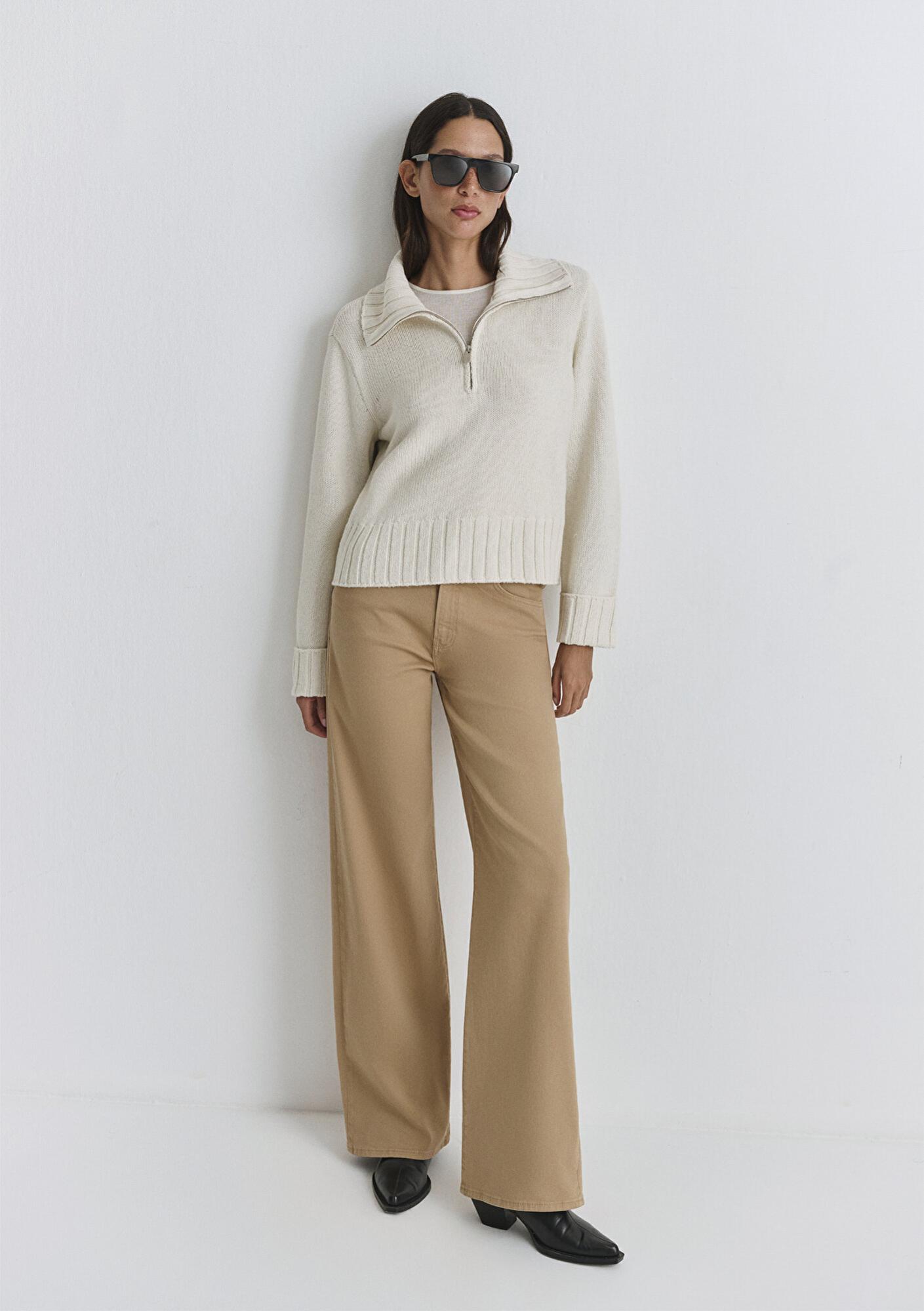 Mavi Malibu Bej Gabardin Pantolon 1010152-91198