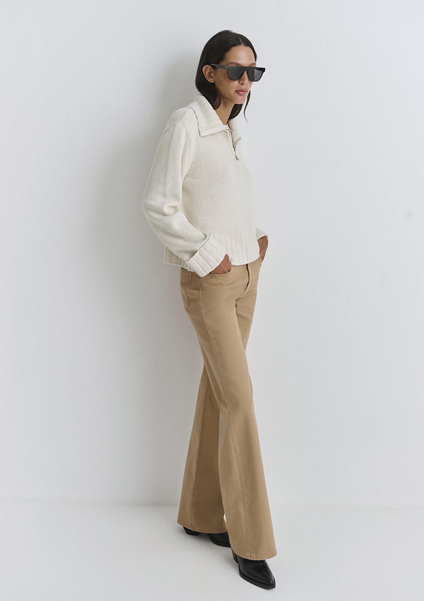 Mavi Malibu Bej Gabardin Pantolon 1010152-91198