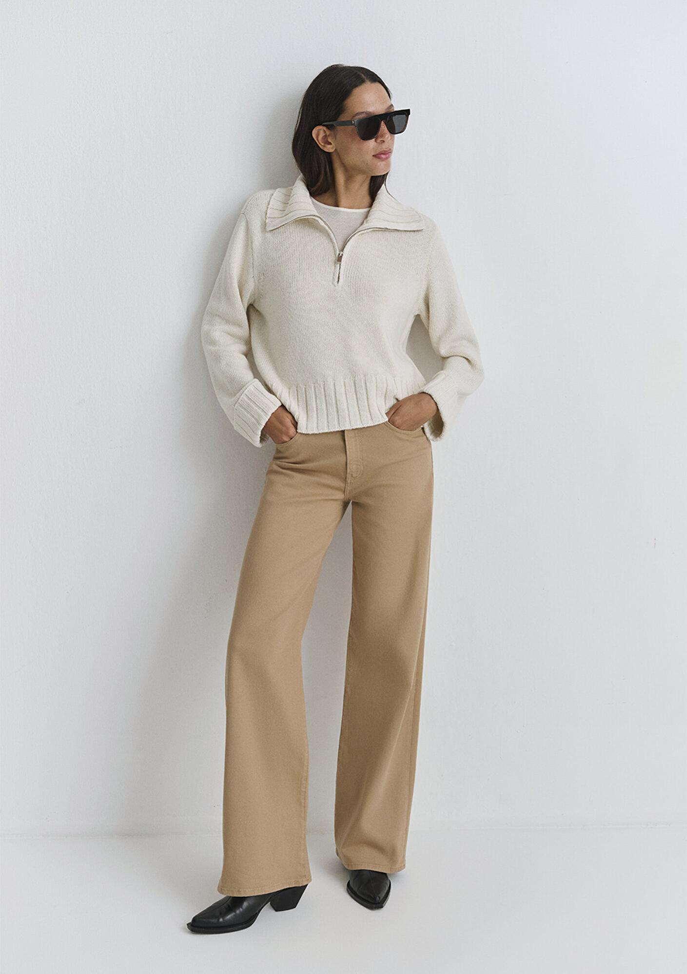 Mavi Malibu Bej Gabardin Pantolon 1010152-91198