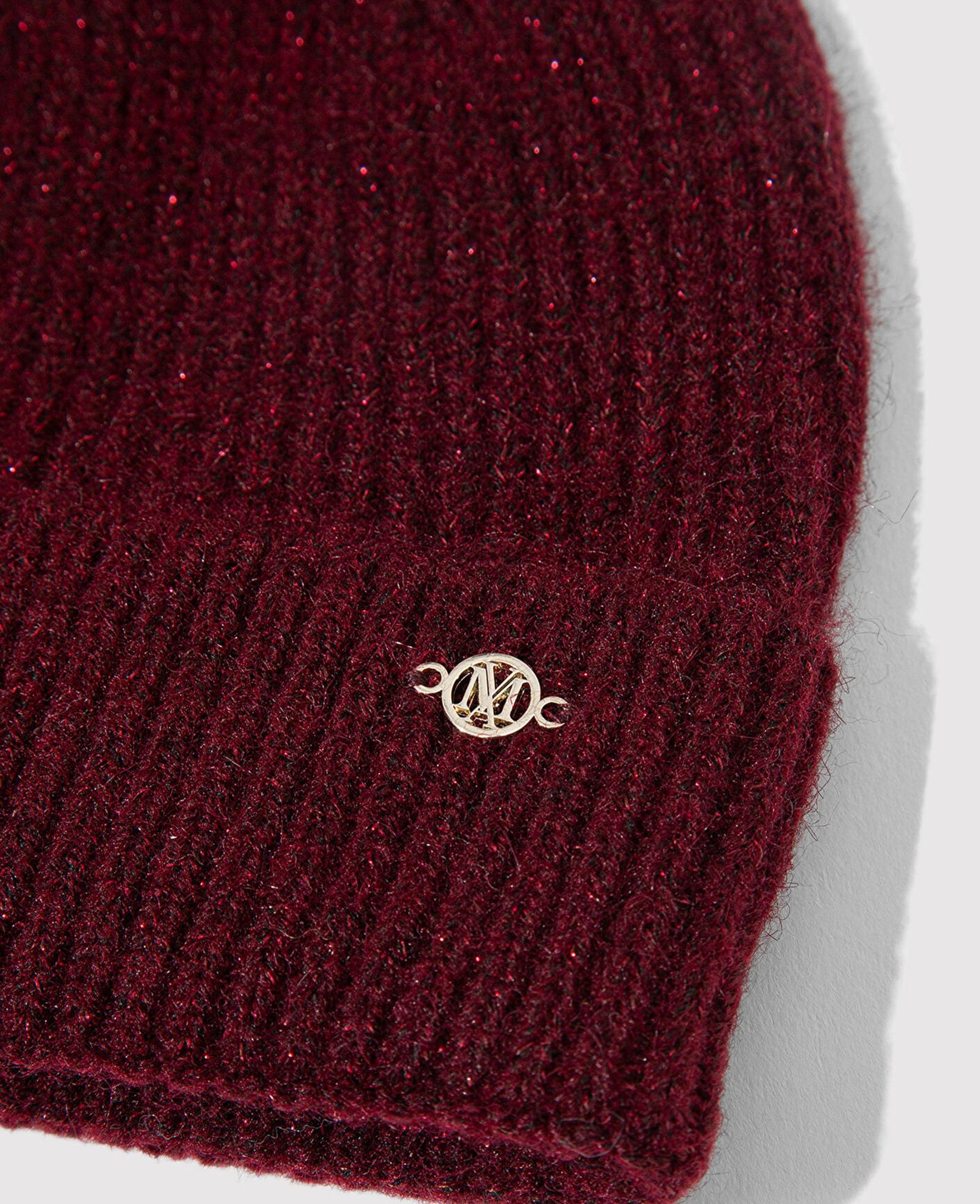 Mavi Yün Karışımlı Bordo Bere 1913608-24862