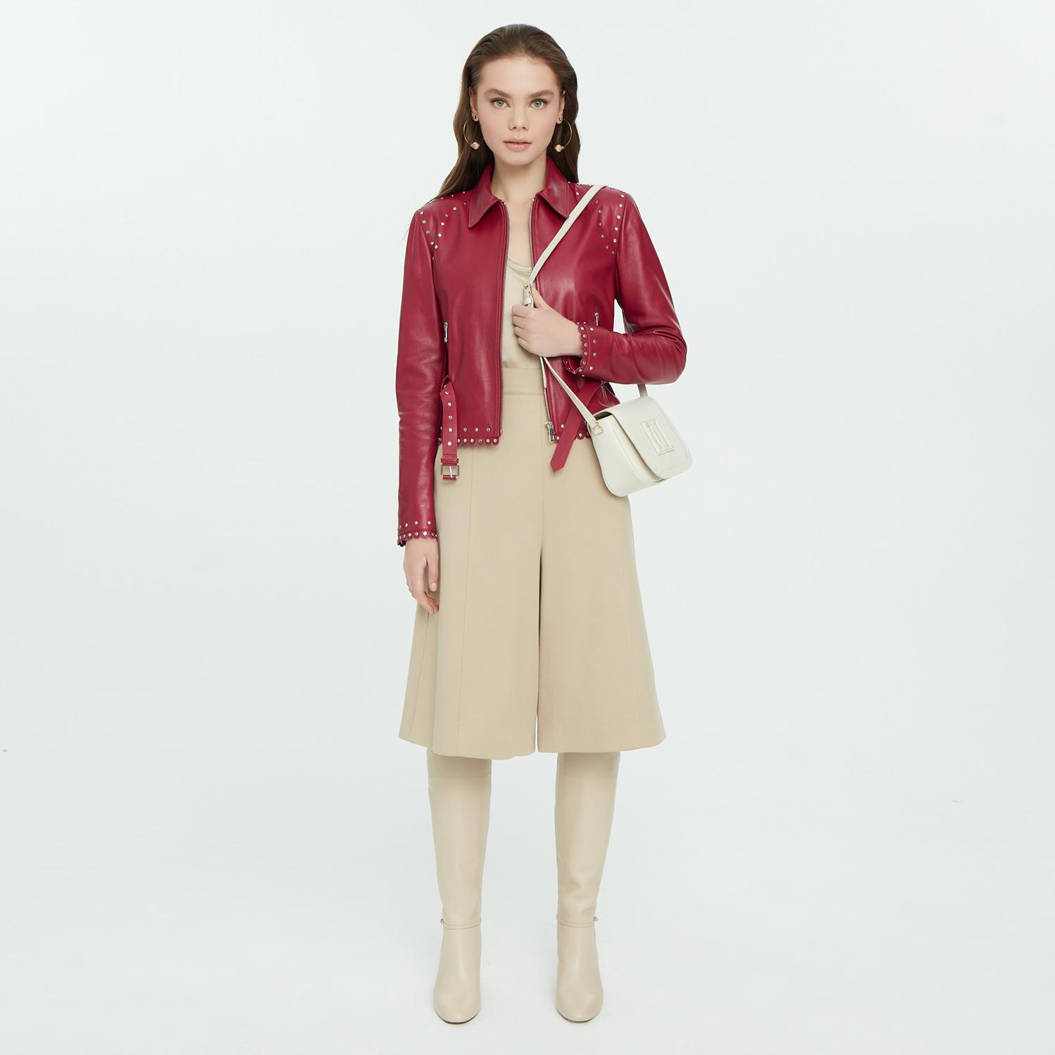 Abina Mor Kadın Deri Ceket