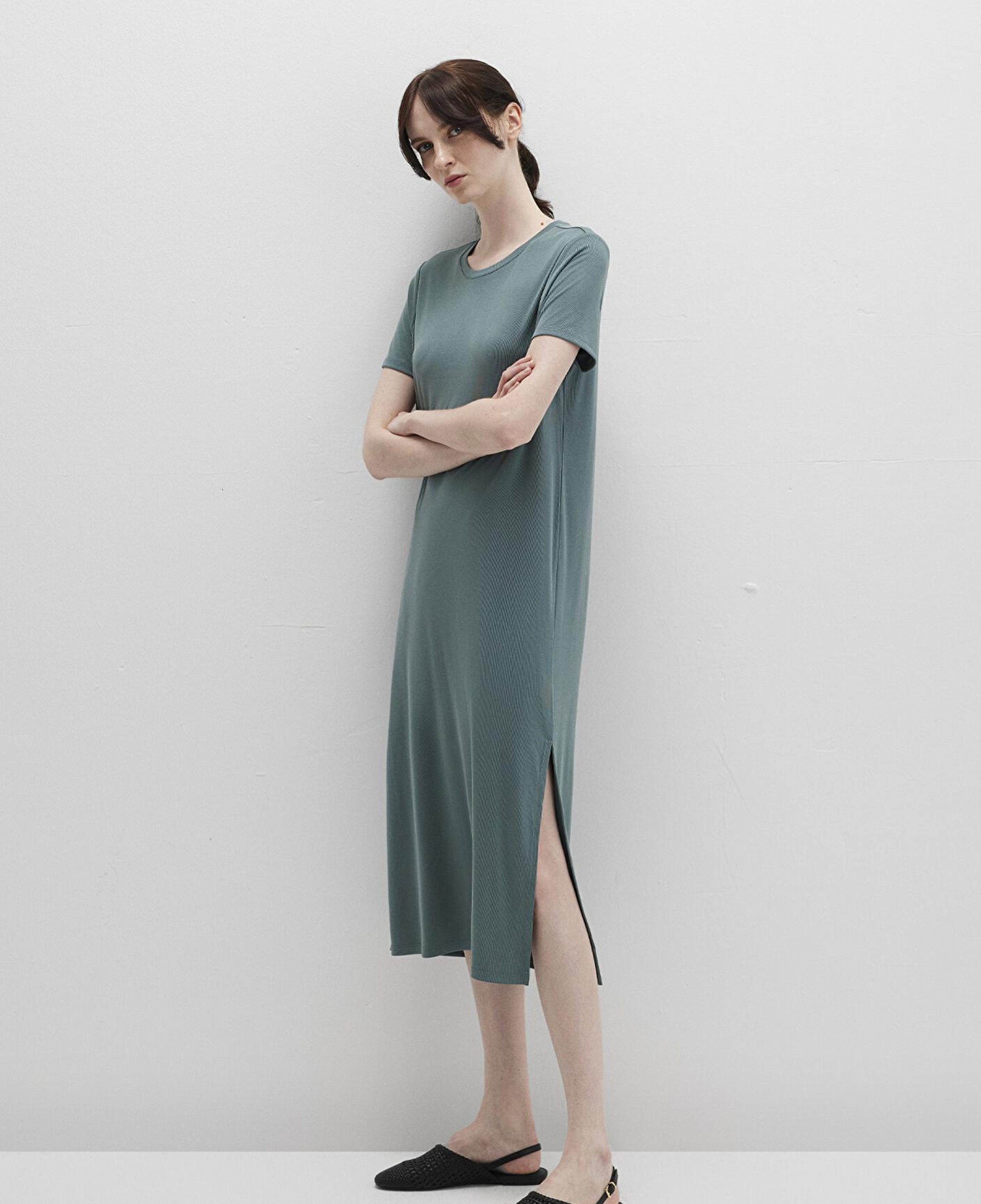 Mavi (TENCEL™) Modal Yeşil Midi Elbise 1310777-71917