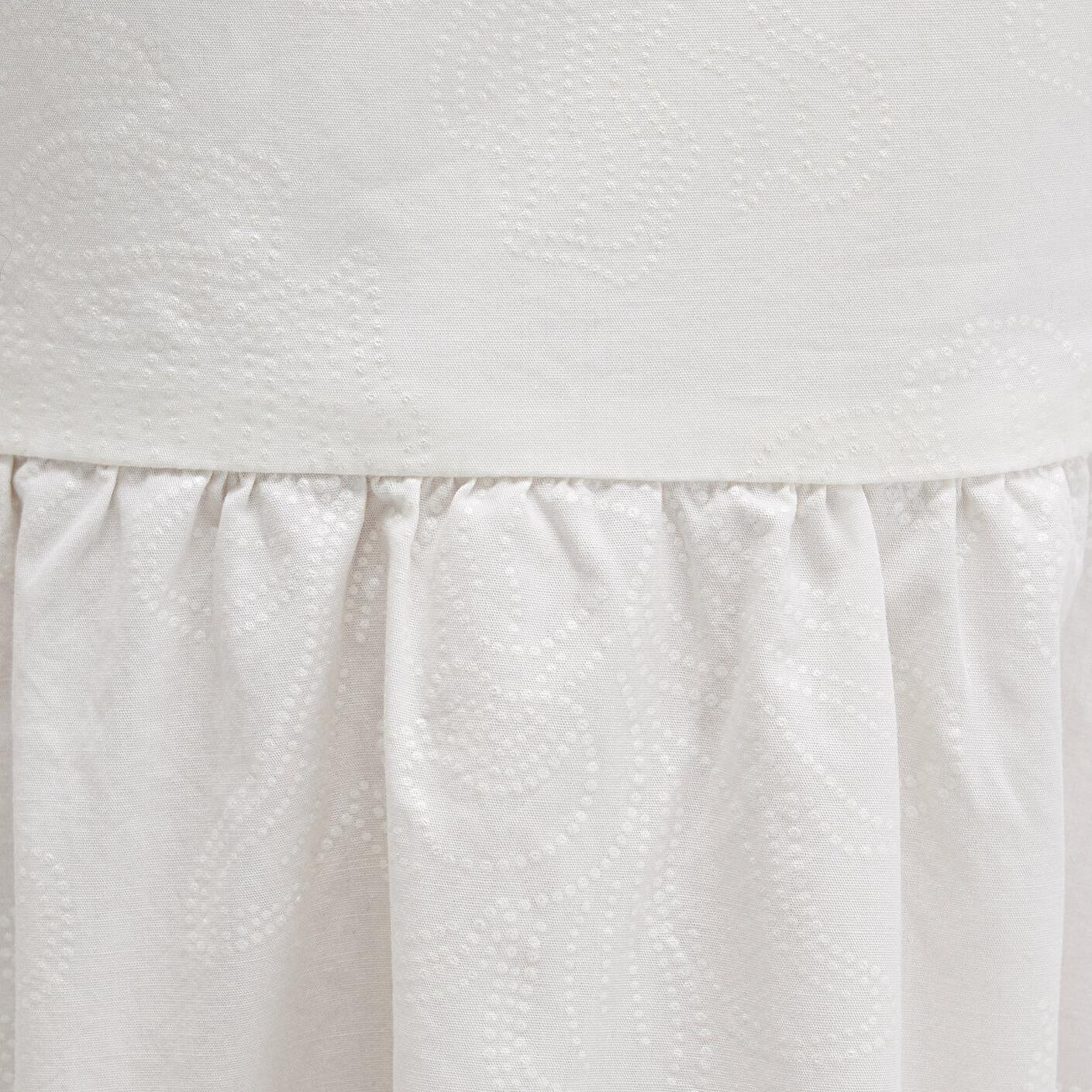 Mavi Sırt Detaylı Beyaz Elbise 1310804-70057