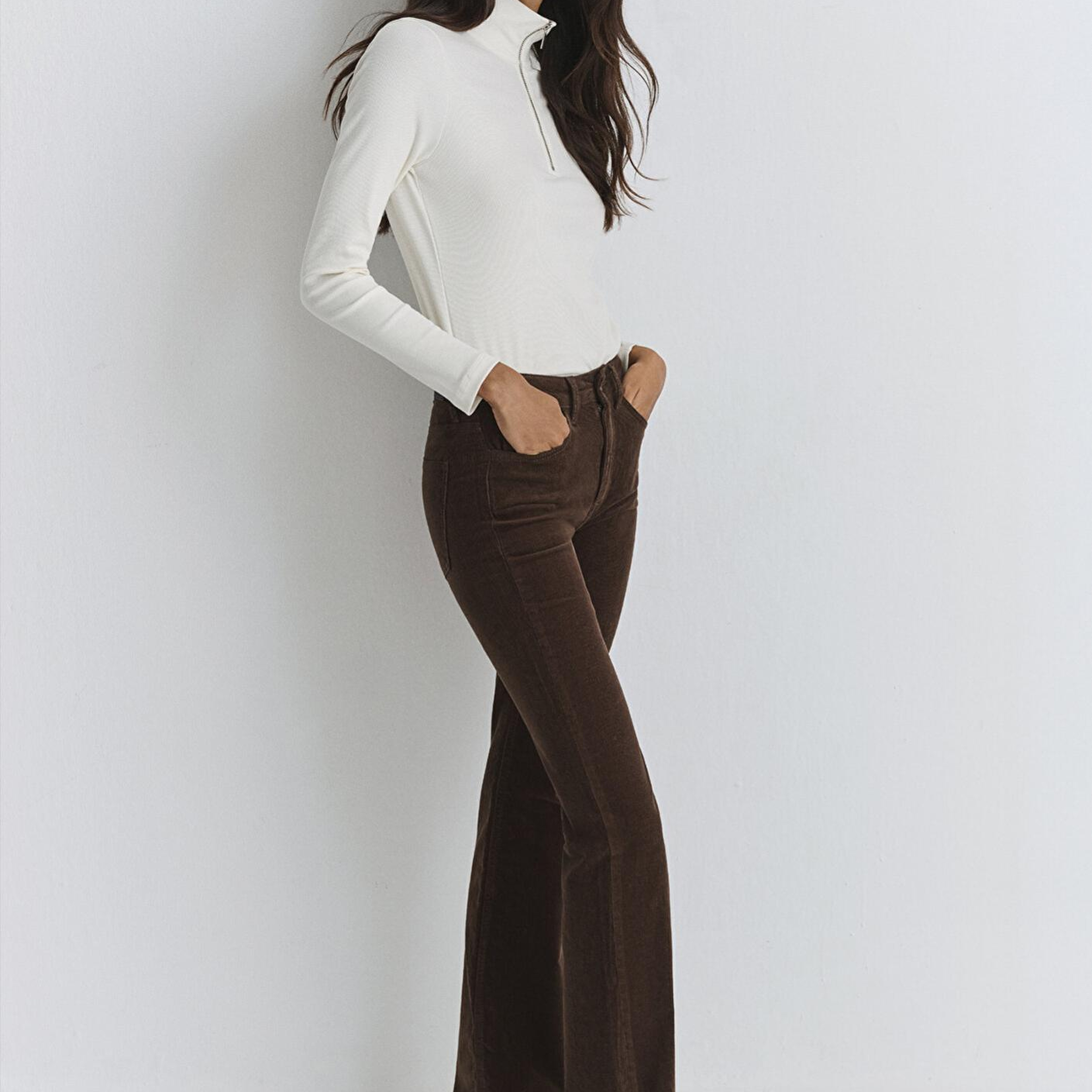 Mavi Maria Kahverengi Kadife Pantolon 101225-91316