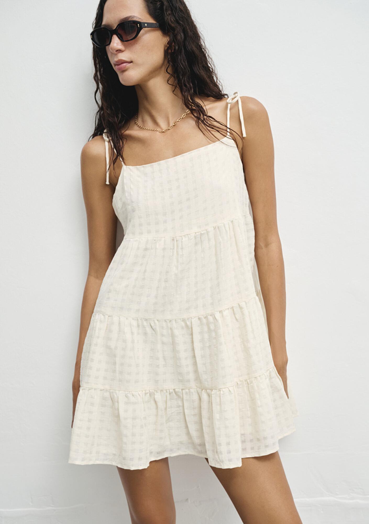 Mavi Ekru Elbise 1310792-80194