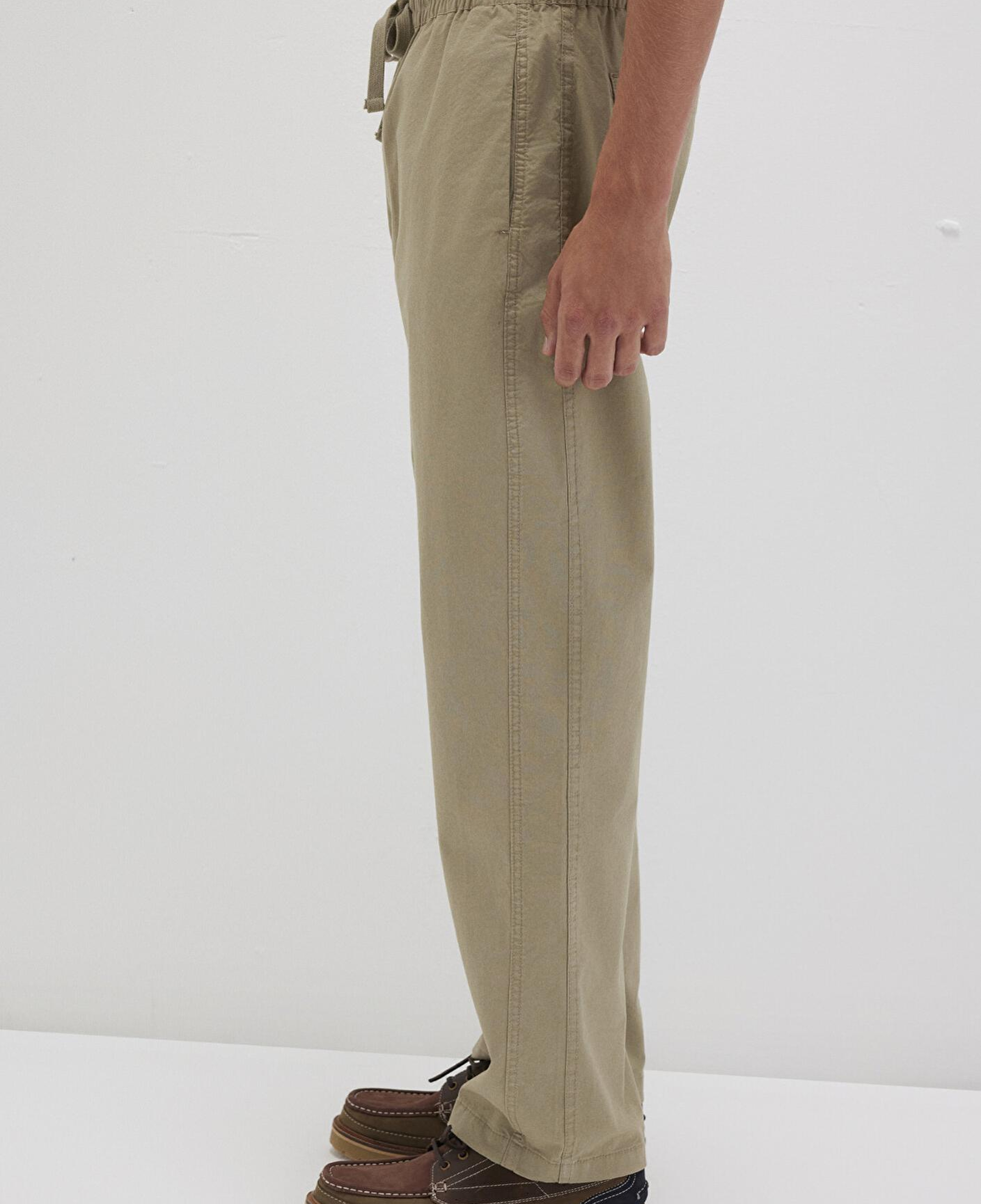 Mavi Dikiş Detaylı Bej Pantolon 0010477-86749