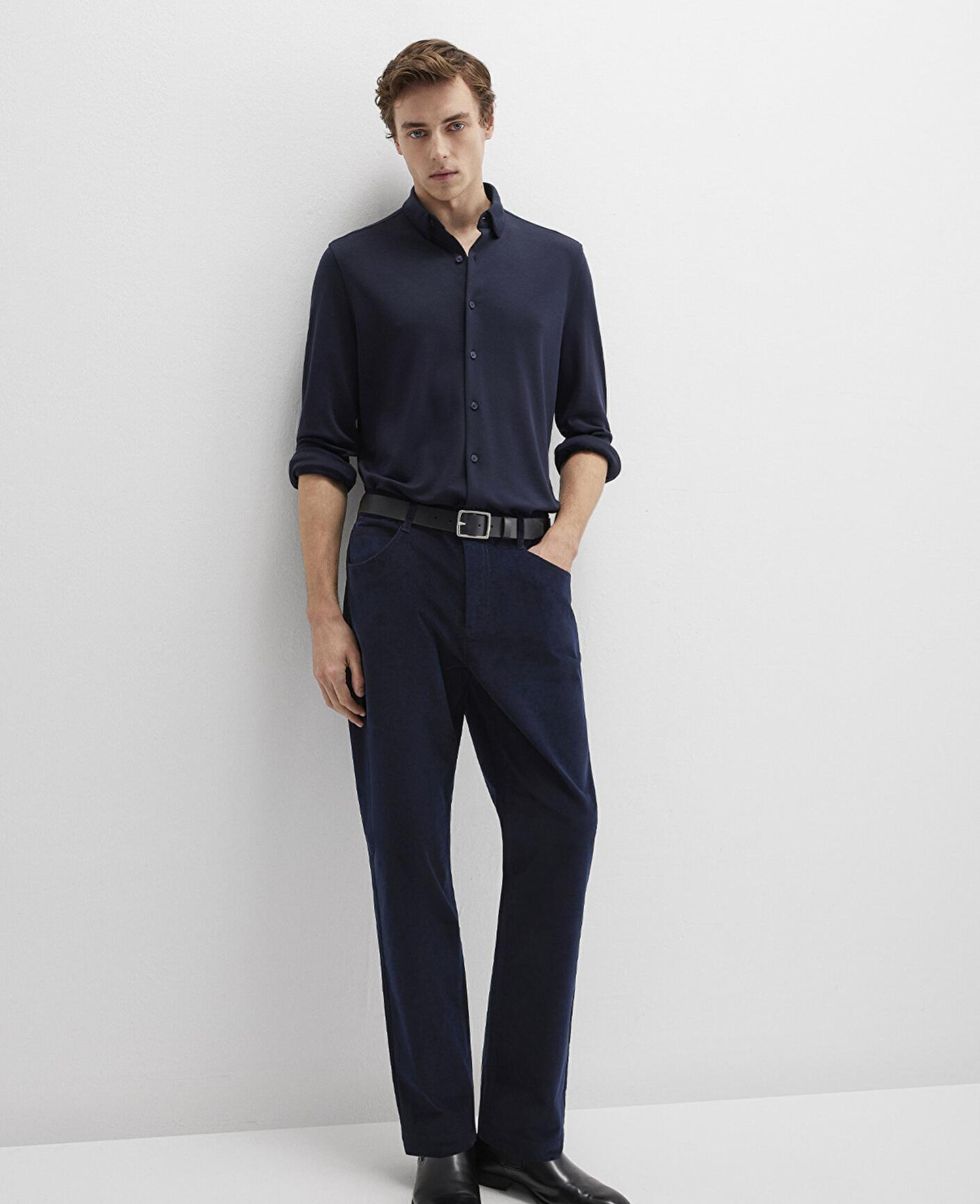 Mavi Lacivert Kadife Pantolon 0010509-70490