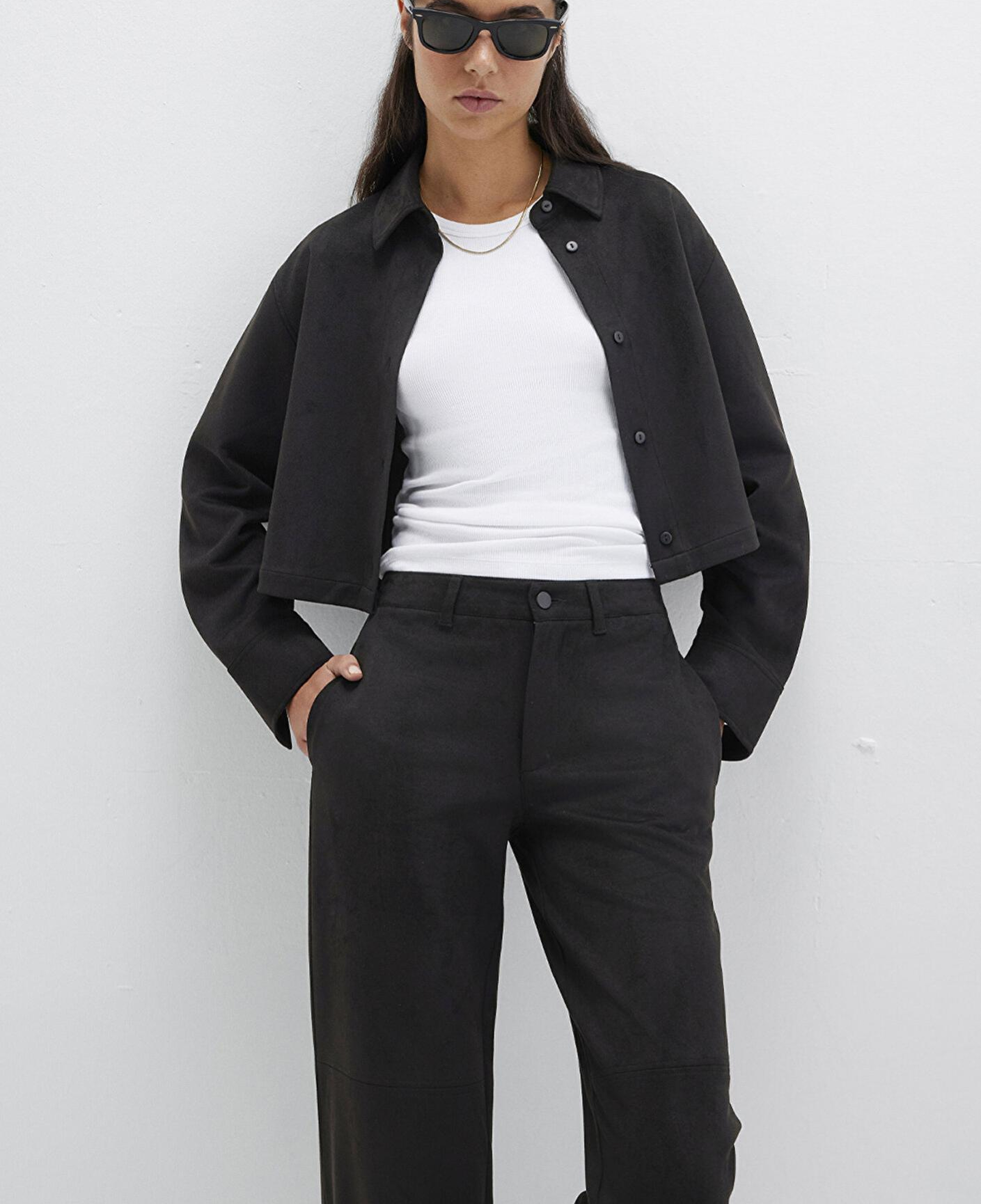 Mavi Suni Süet Siyah Gömlek Regular Fit / Normal Kesim 1211278-900