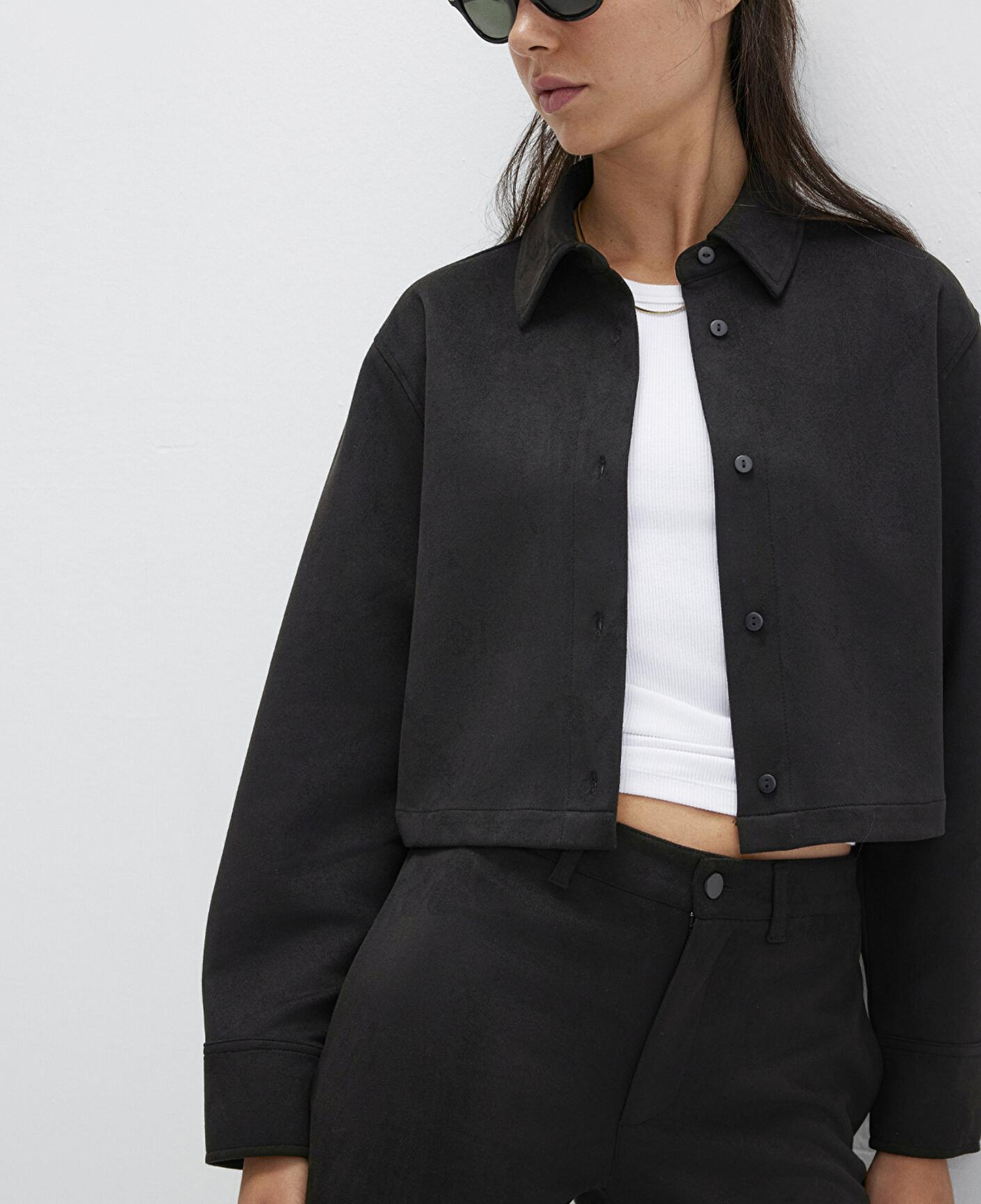 Mavi Suni Süet Siyah Gömlek Regular Fit / Normal Kesim 1211278-900