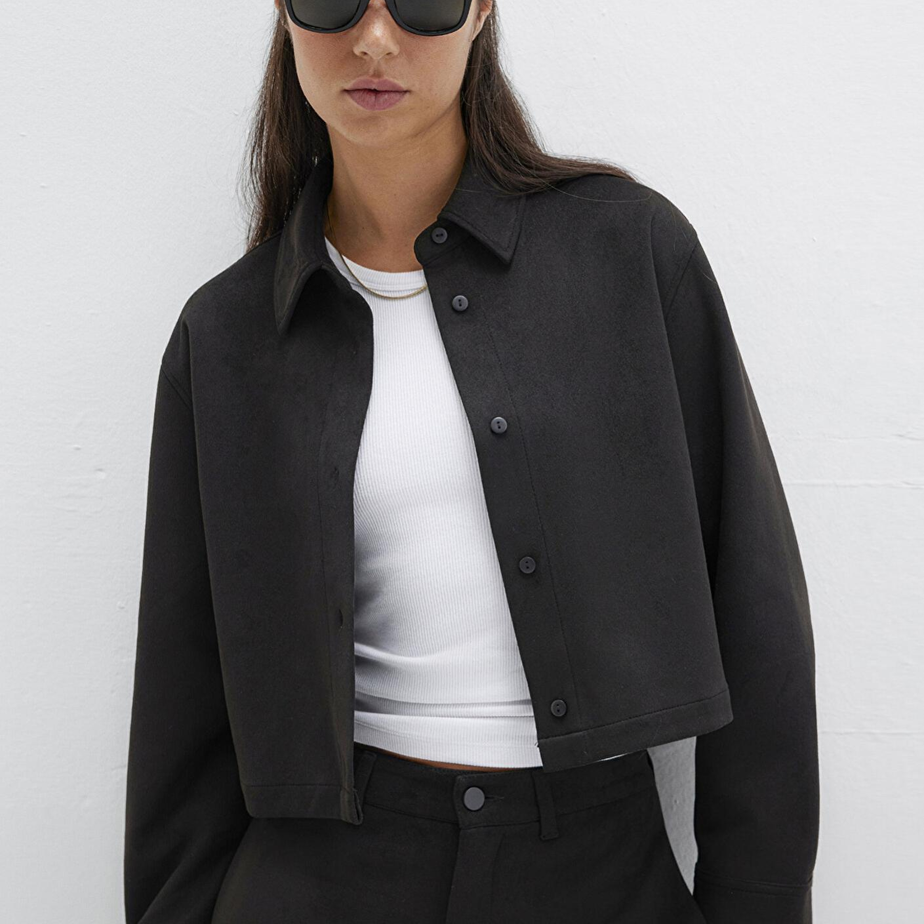 Mavi Suni Süet Siyah Gömlek Regular Fit / Normal Kesim 1211278-900