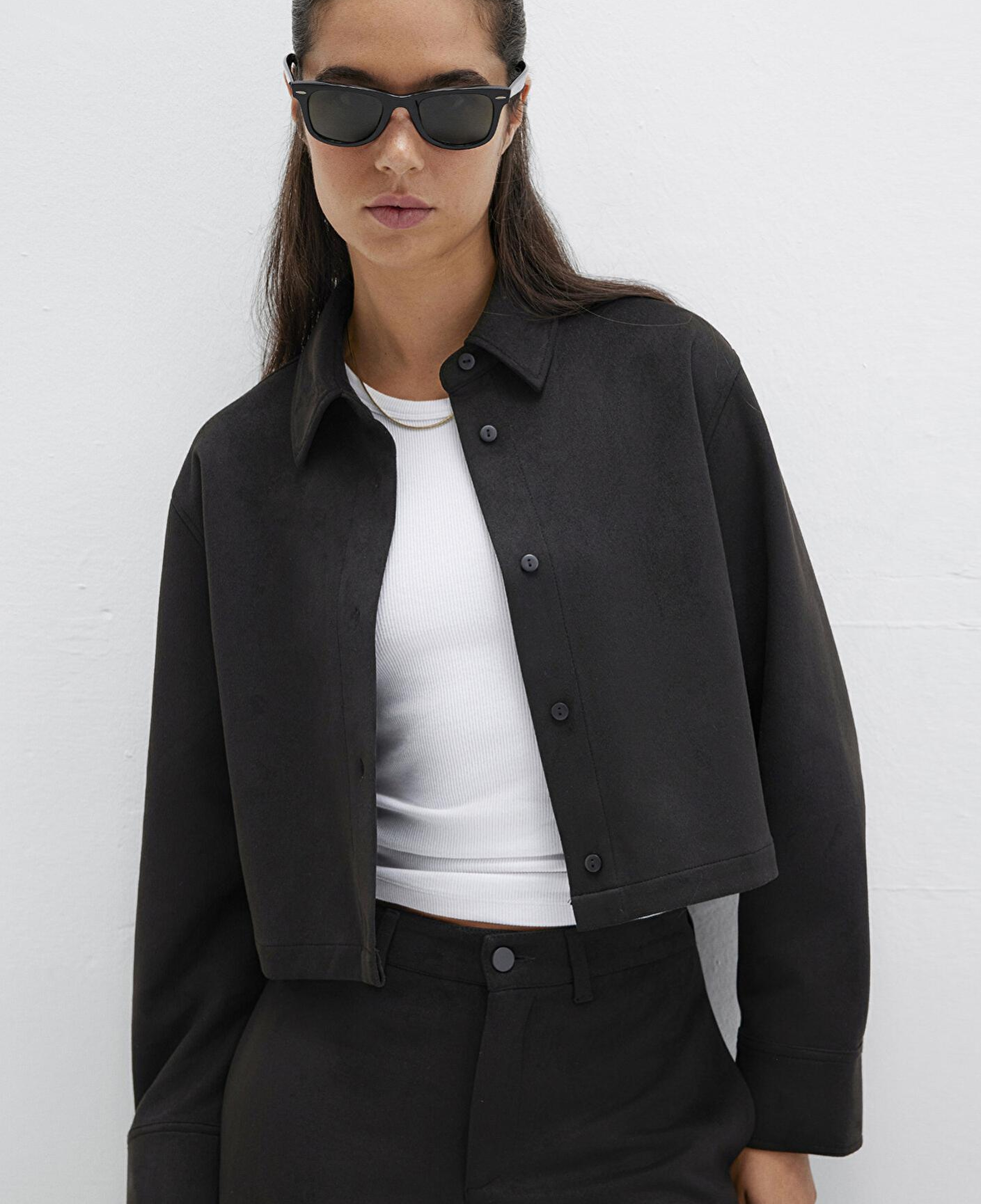 Mavi Suni Süet Siyah Gömlek Regular Fit / Normal Kesim 1211278-900