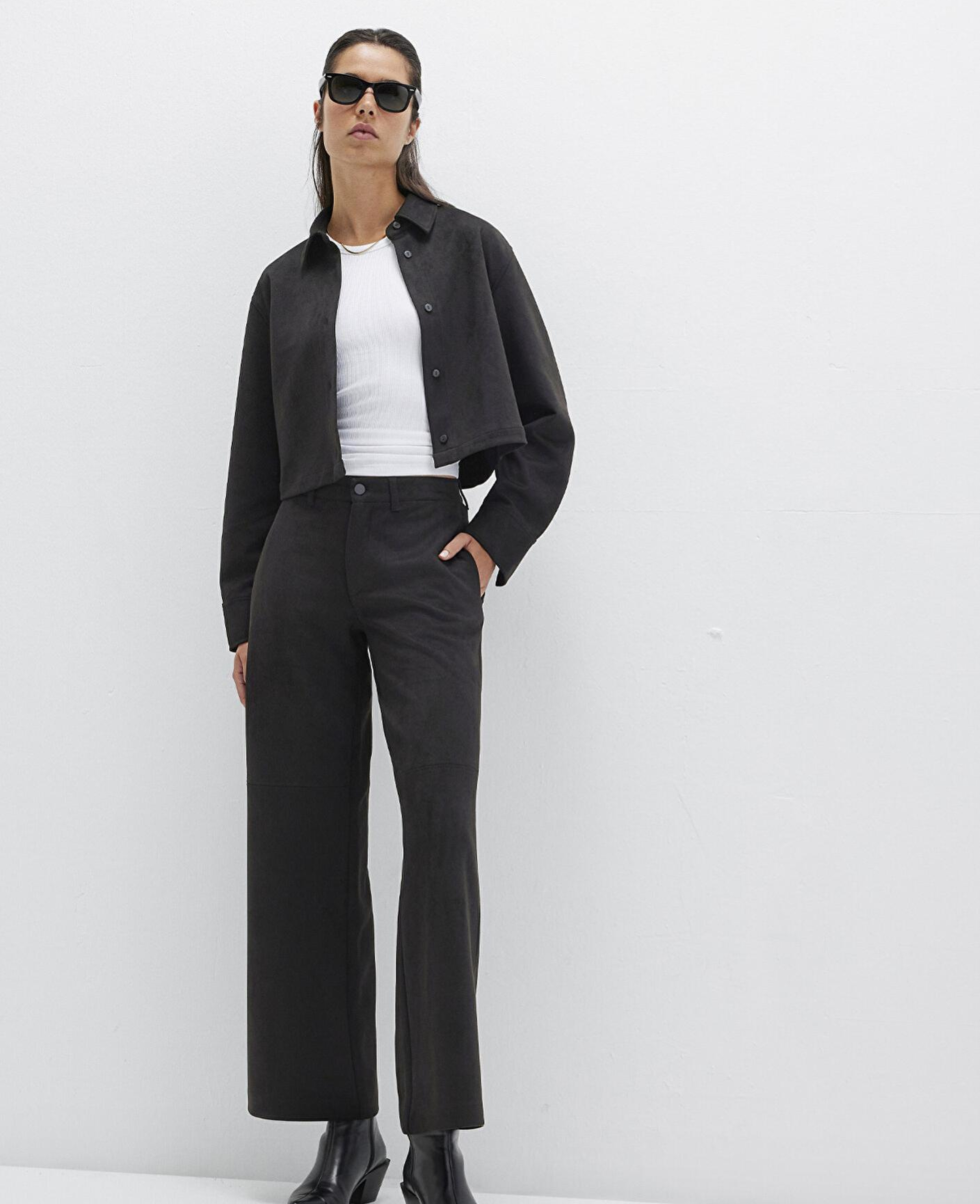 Mavi Suni Süet Siyah Pantolon 1011087-900