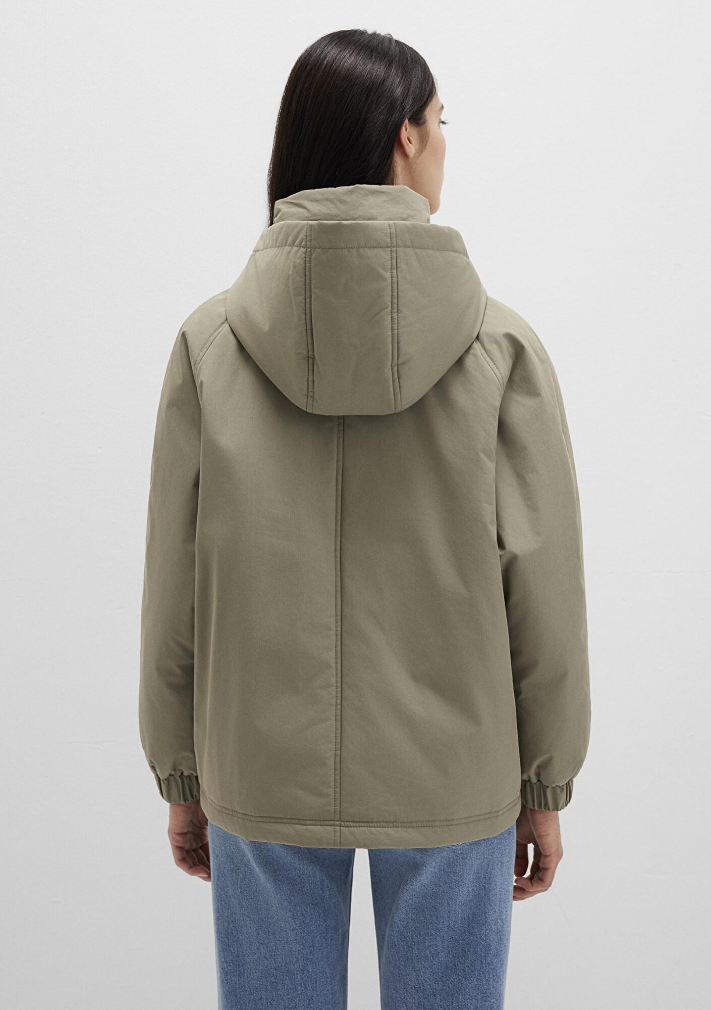 Mavi Su İtici Kapüşonlu Haki Ceket 1110348-71818