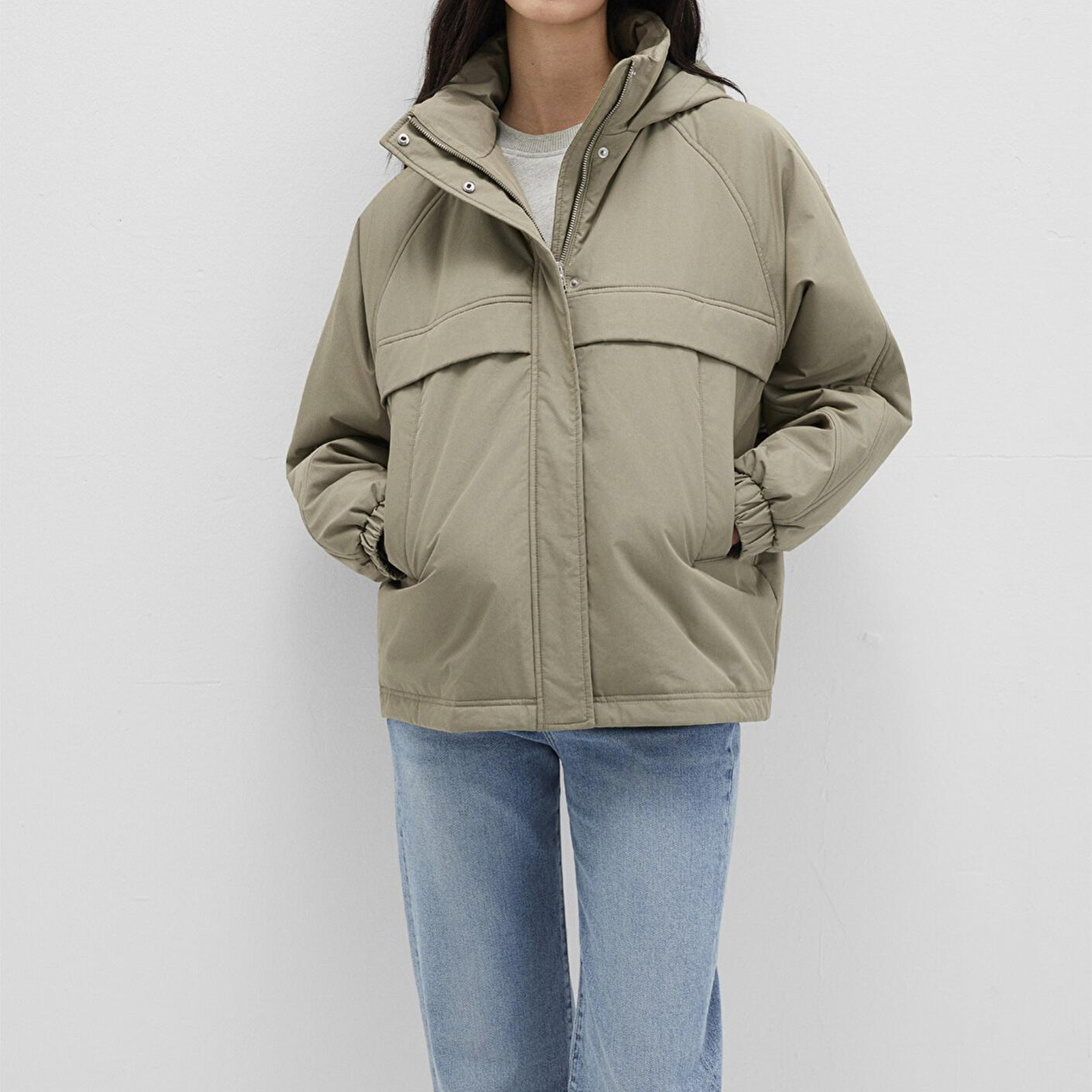 Mavi Su İtici Kapüşonlu Haki Ceket 1110348-71818