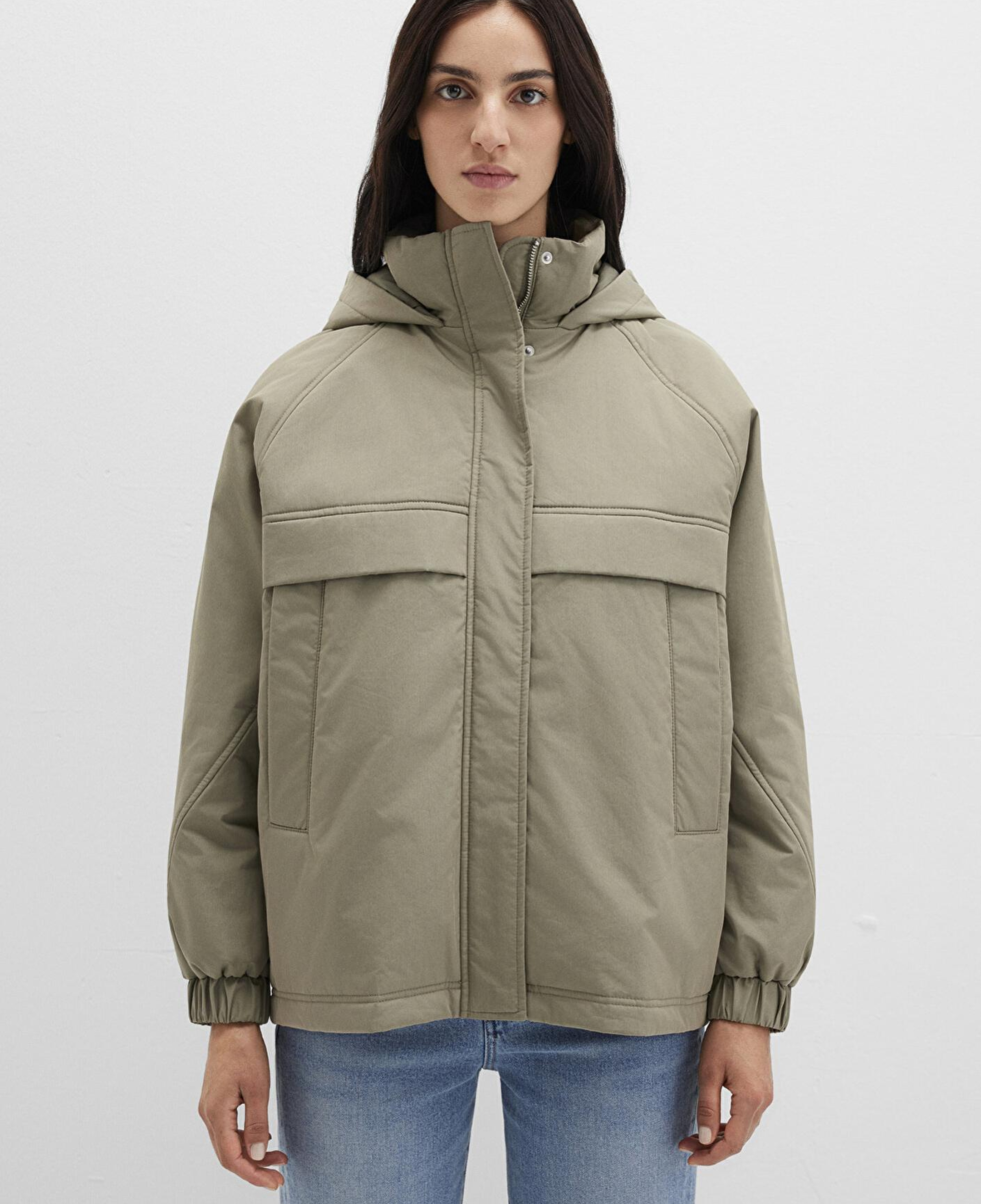 Mavi Su İtici Kapüşonlu Haki Ceket 1110348-71818