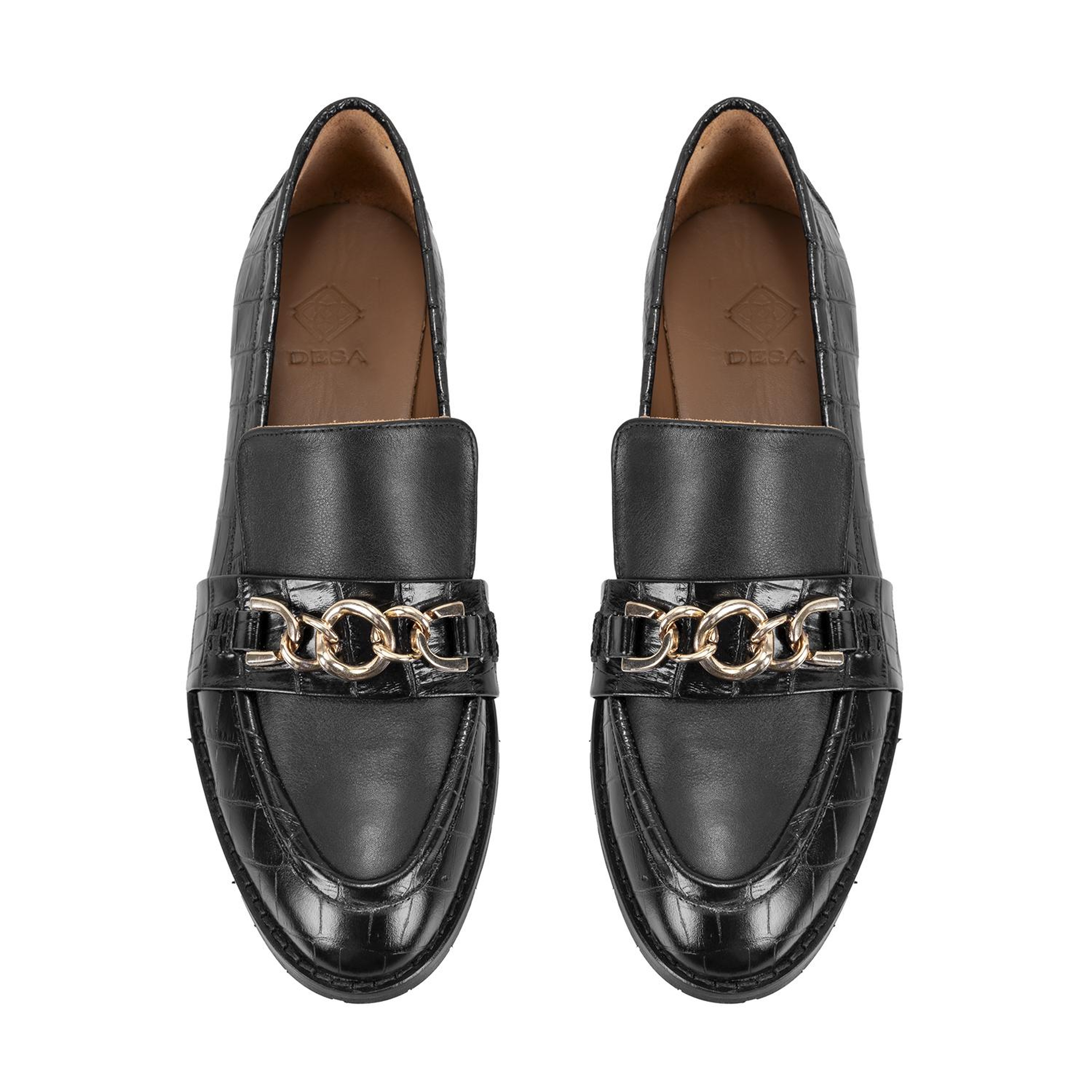 Kadın Siyah Günlük Deri Loafer