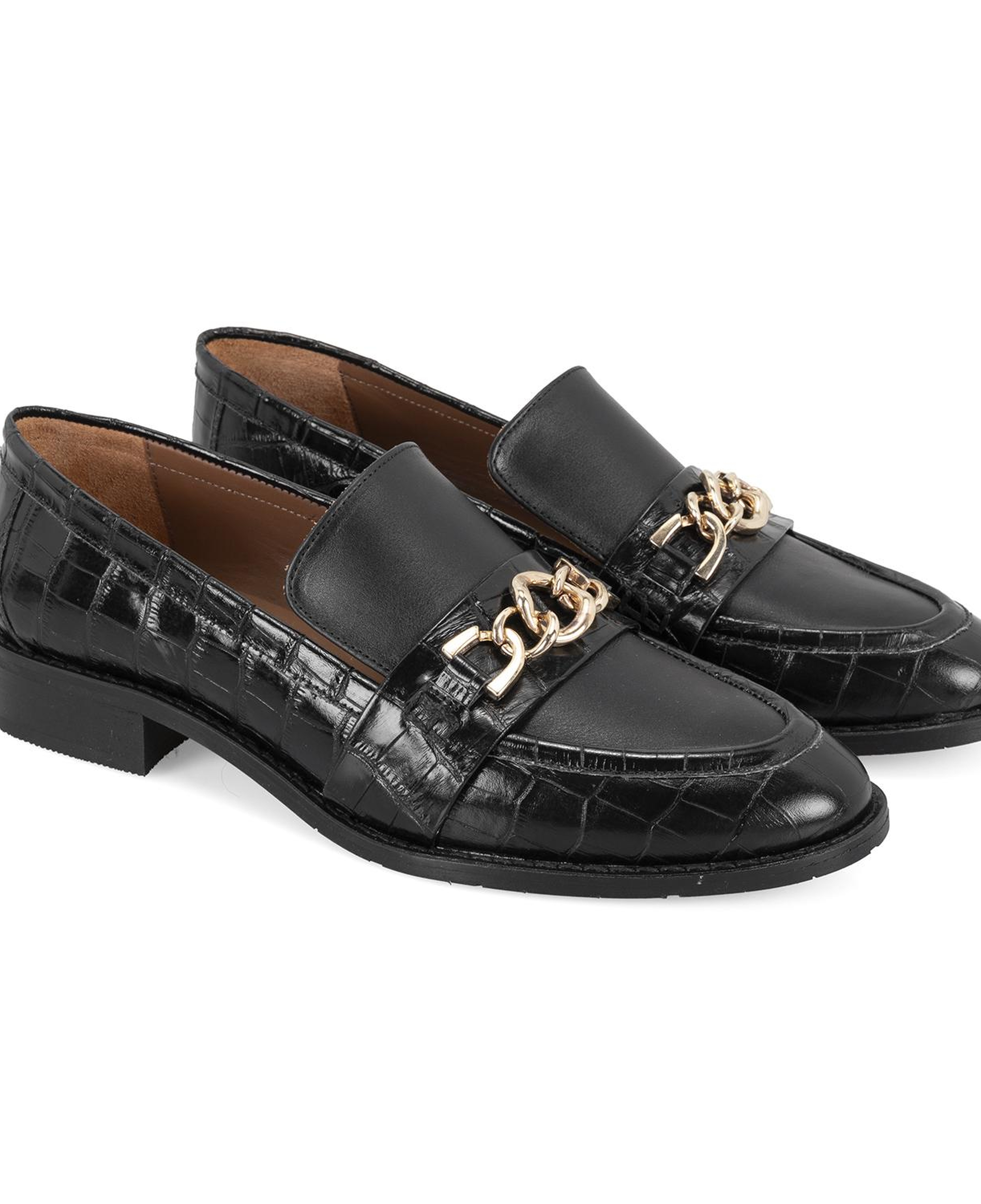 Kadın Siyah Günlük Deri Loafer