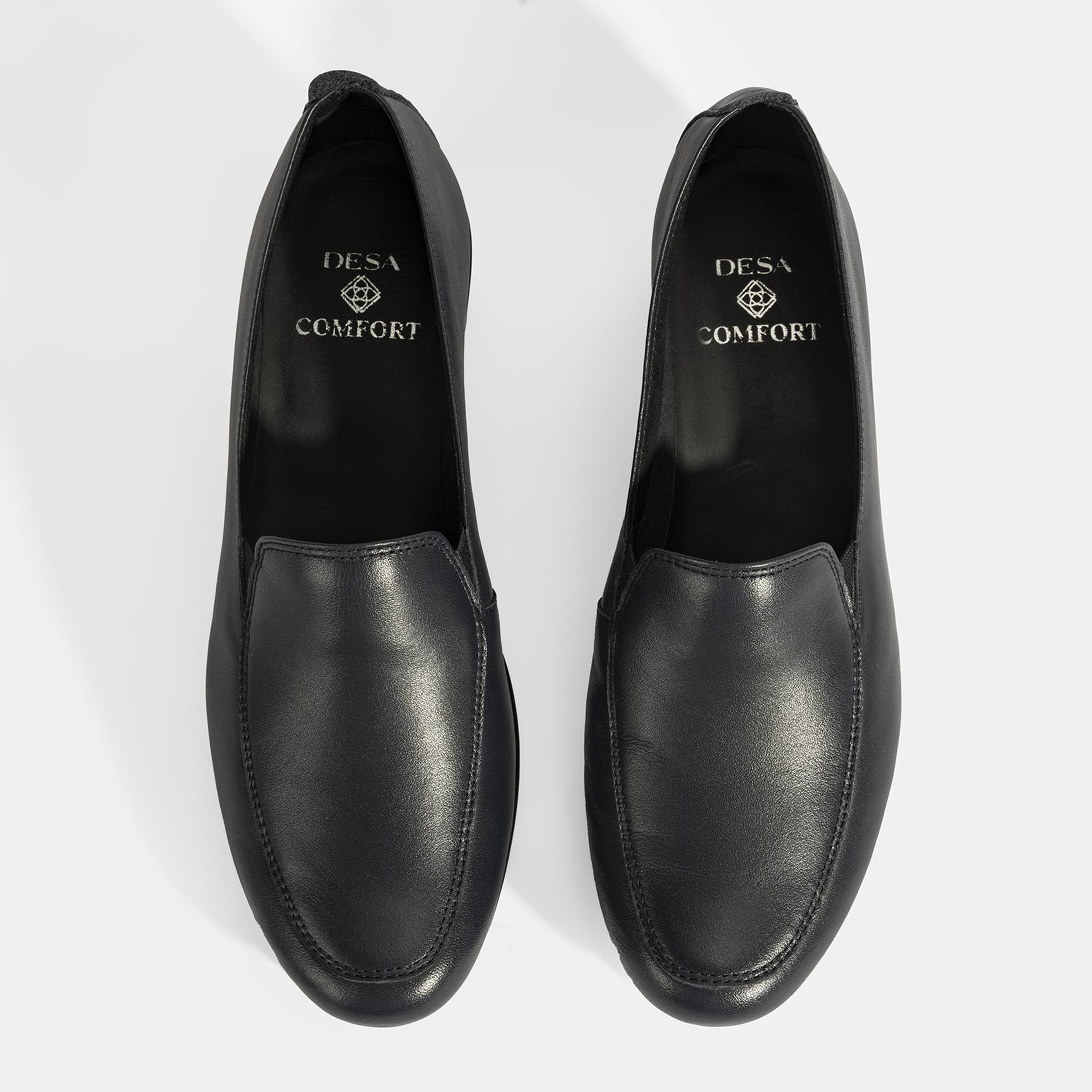 Kadın Lacivert DesaComfort Dolgu Topuklu Deri Ayakkabı