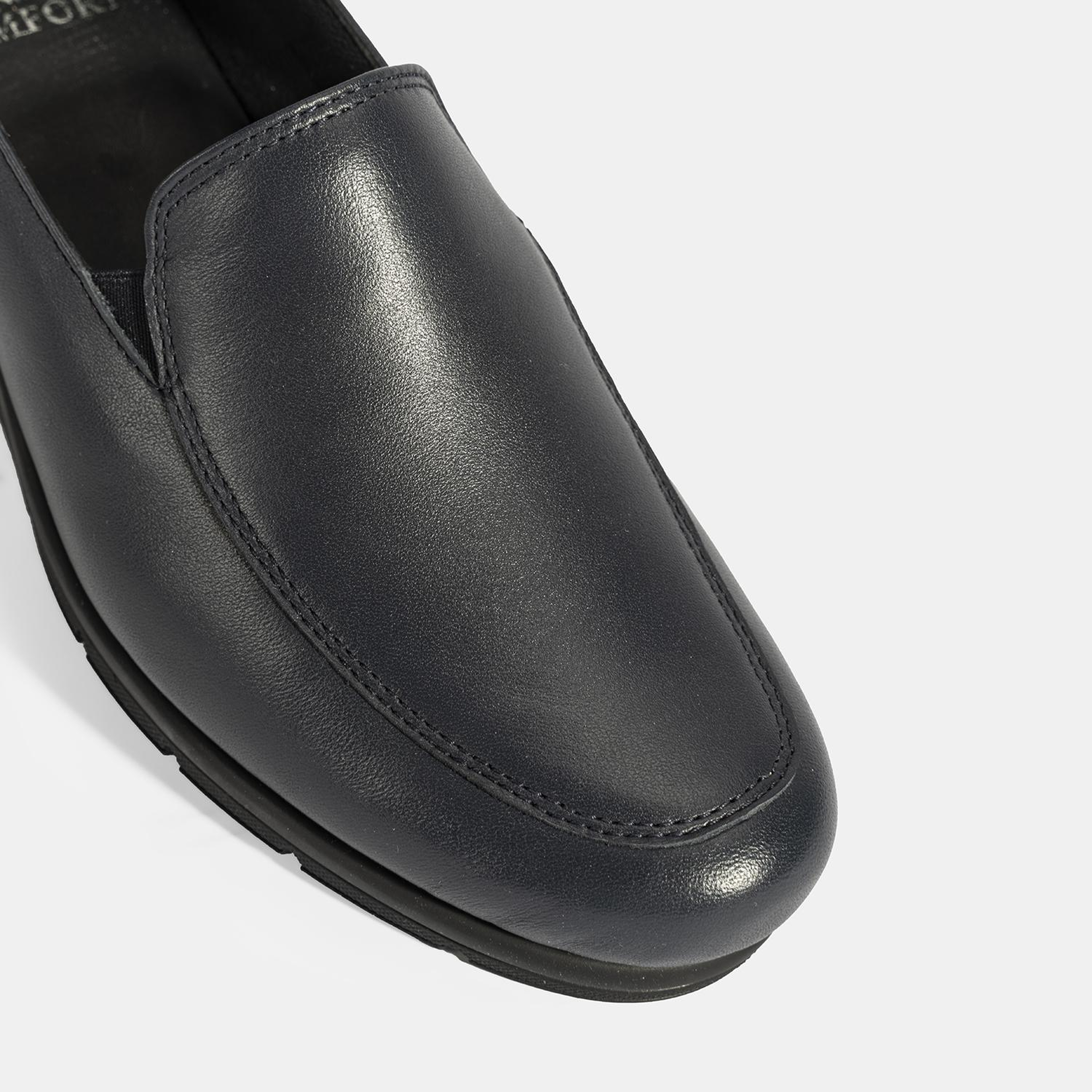 Kadın Lacivert DesaComfort Dolgu Topuklu Deri Ayakkabı