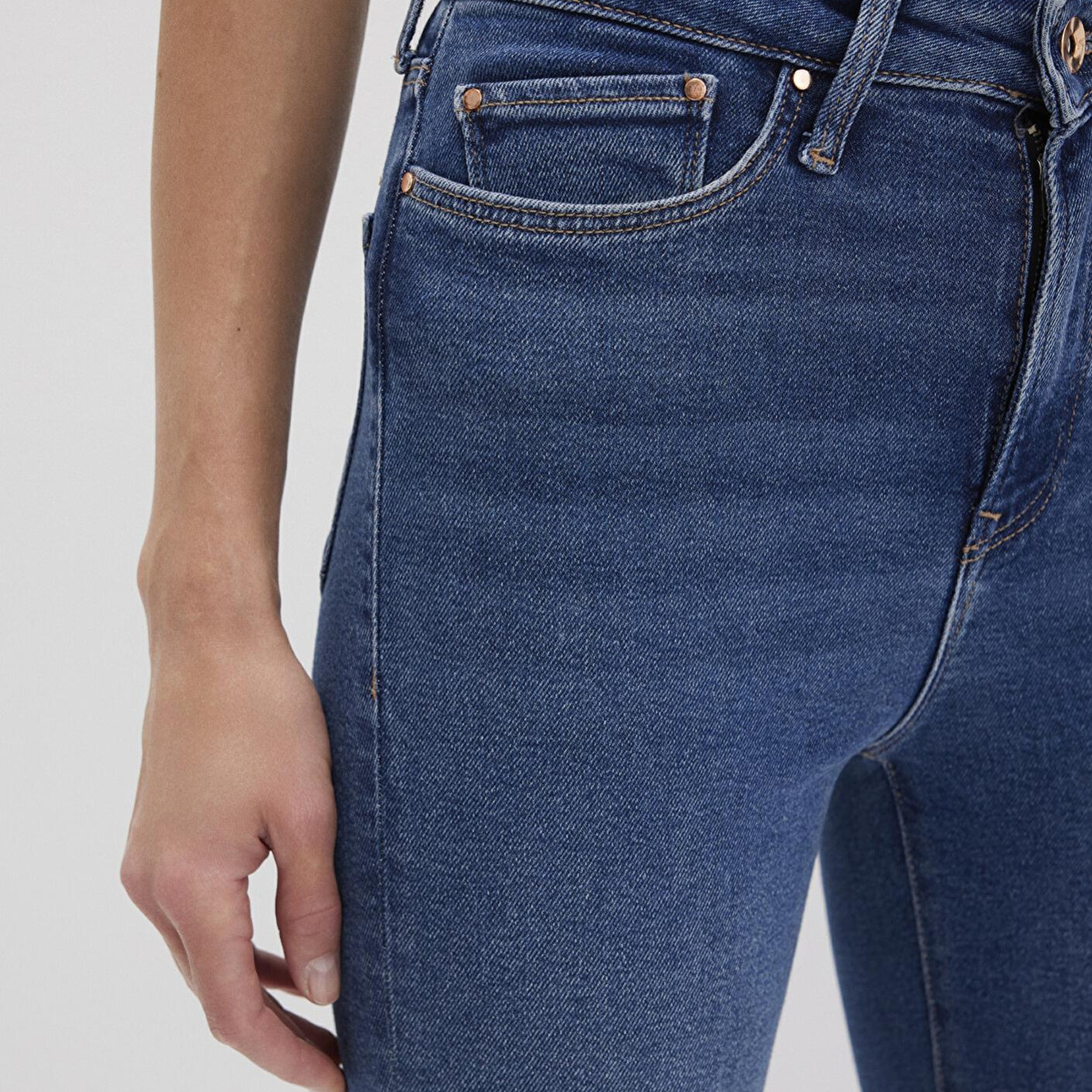 Mavi Serenay Gold Shape Koyu Mavi Jean Pantolon 100980-33687
