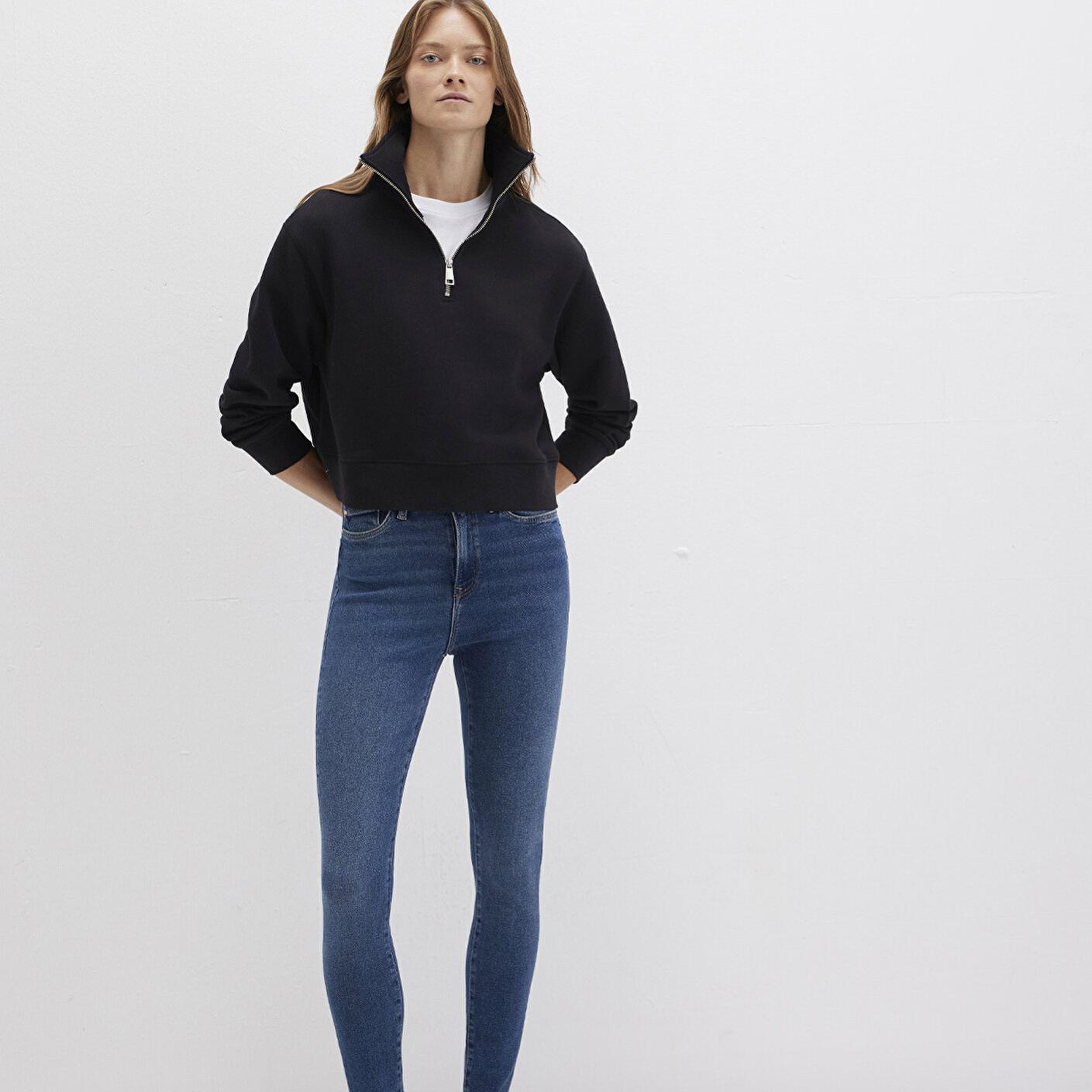 Mavi Serenay Gold Shape Koyu Mavi Jean Pantolon 100980-33687