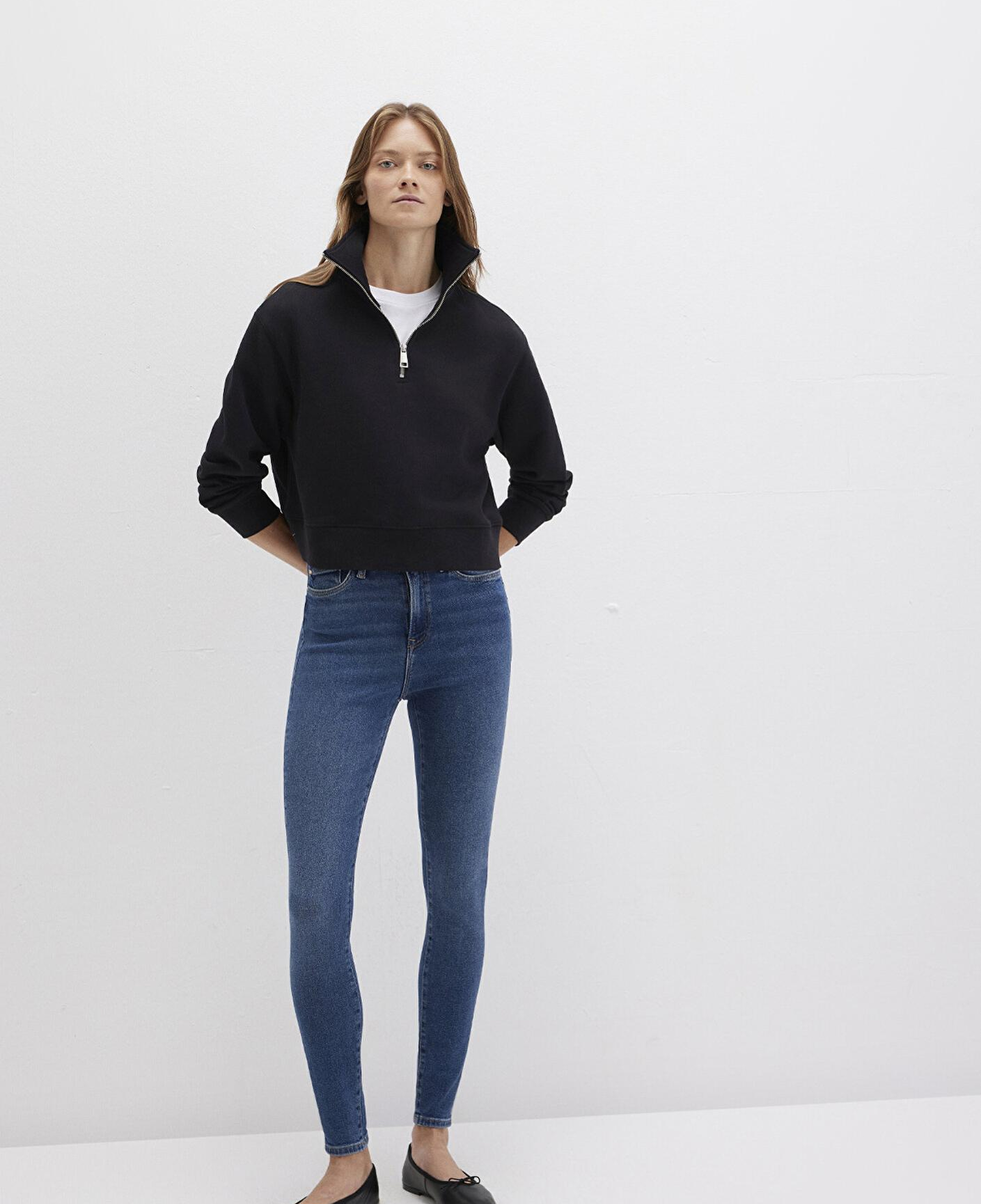 Mavi Serenay Gold Shape Koyu Mavi Jean Pantolon 100980-33687