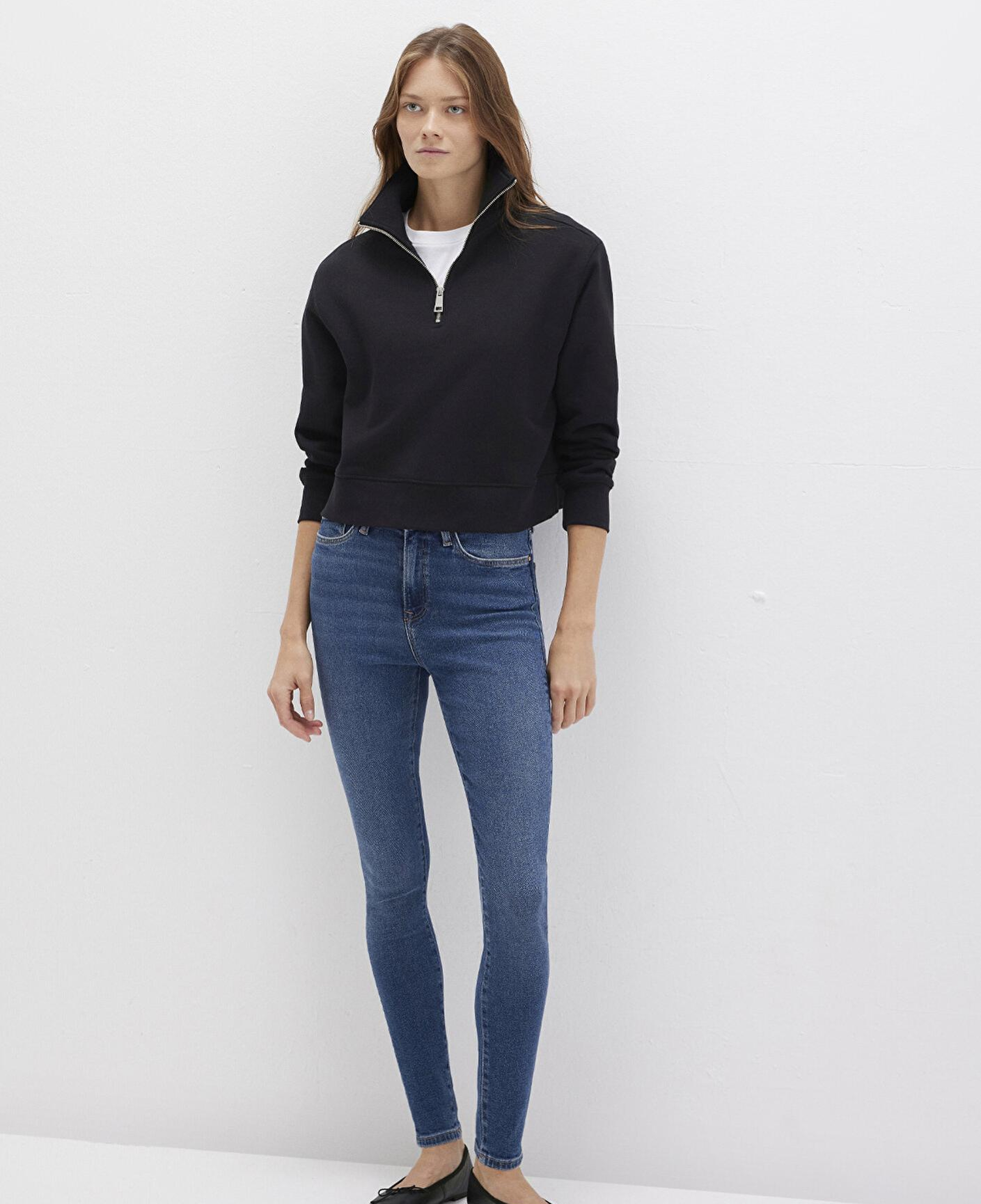 Mavi Serenay Gold Shape Koyu Mavi Jean Pantolon 100980-33687