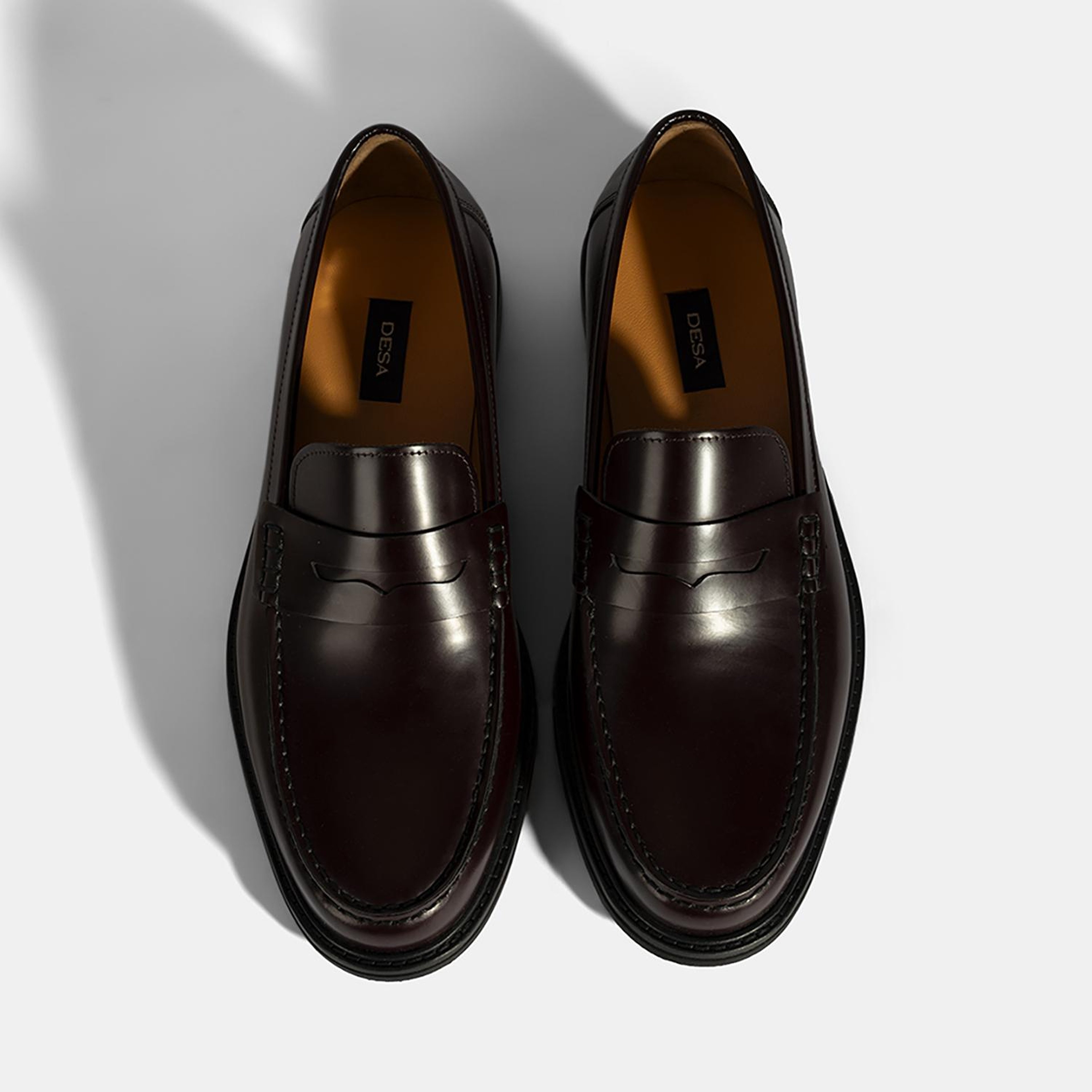 Erkek Bordo Deri Loafer