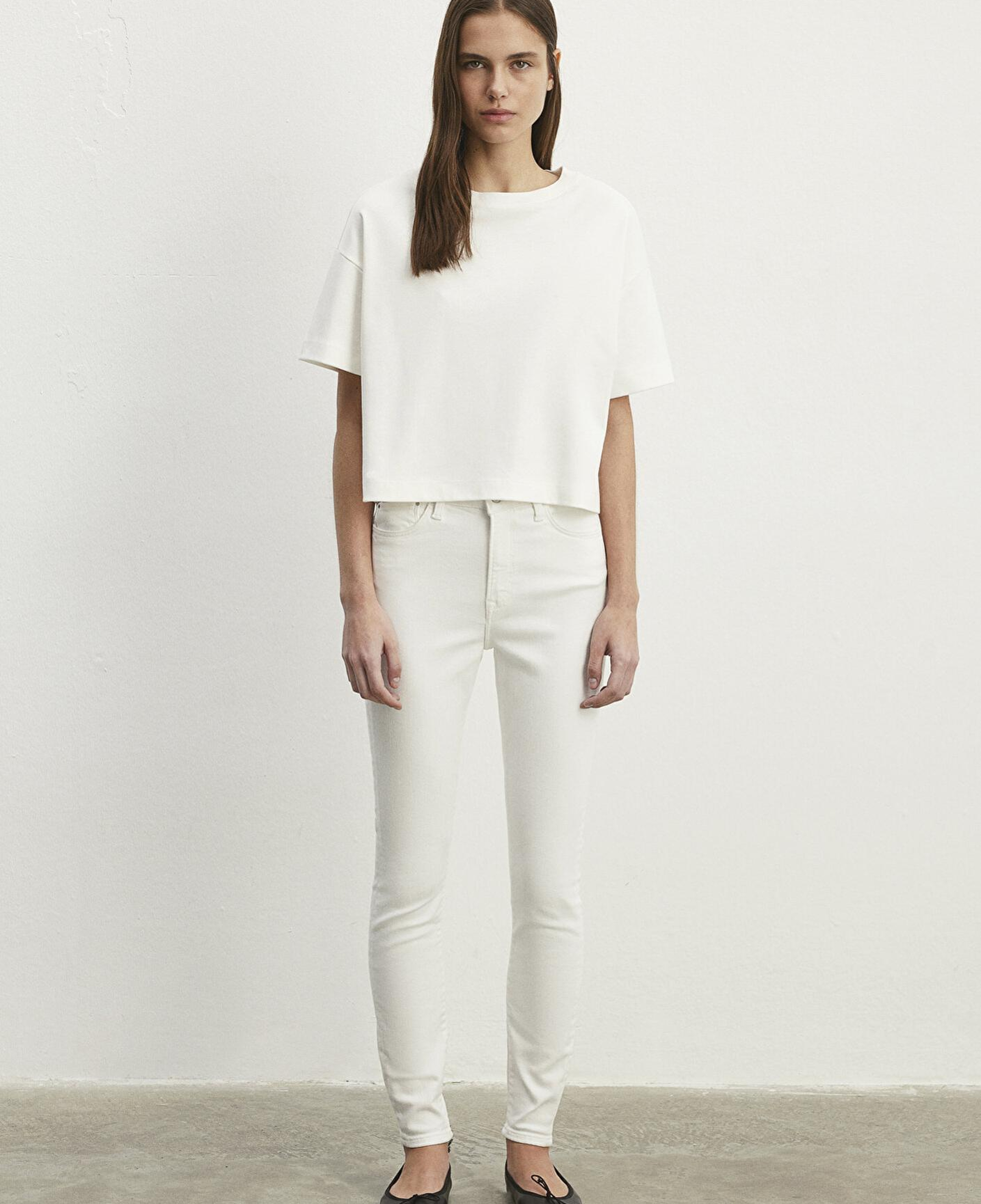 Mavi Serenay Gold Shape Beyaz Jean Pantolon 100980-83673