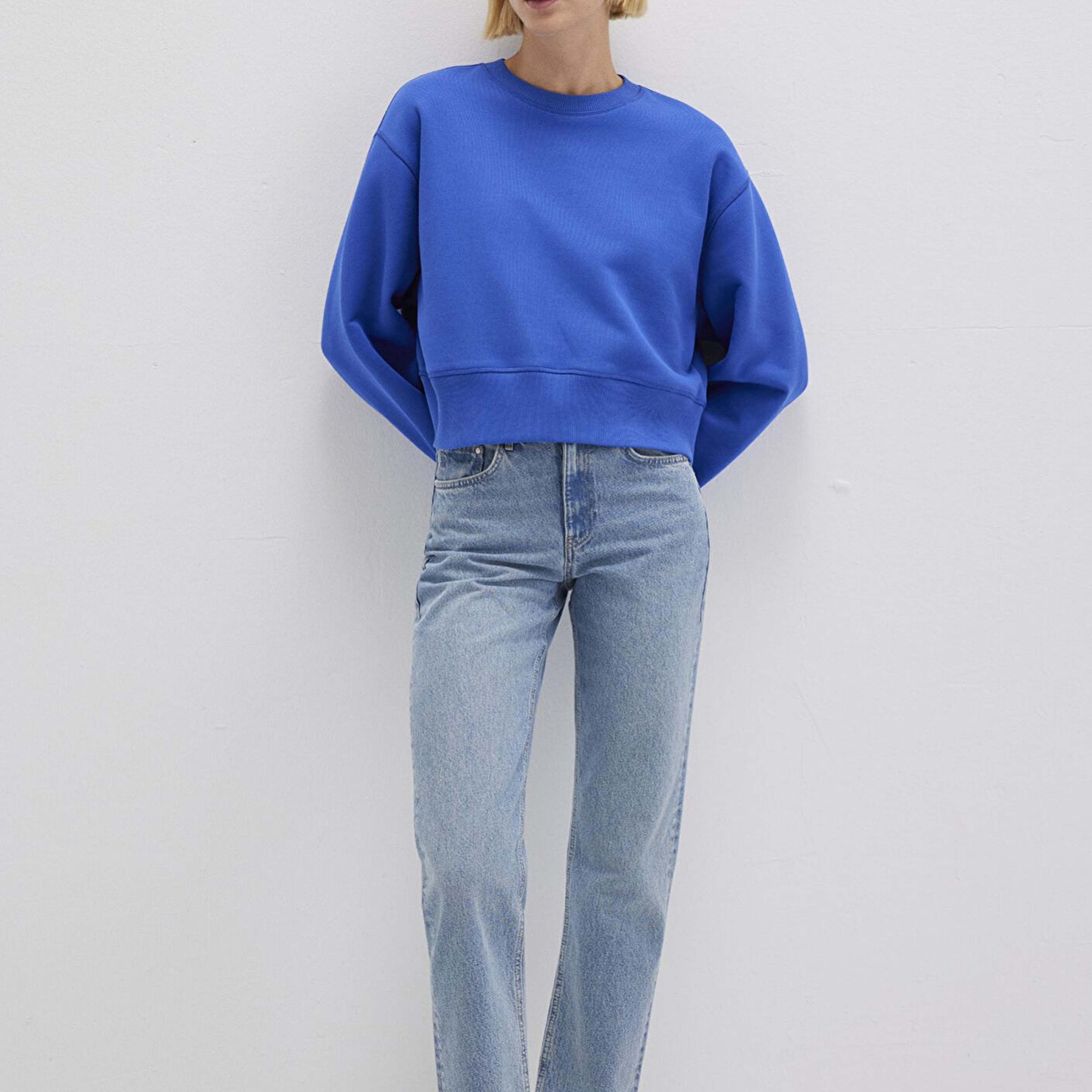 Mavi Mavi Basic Crop Sweatshirt 1S10389-70576